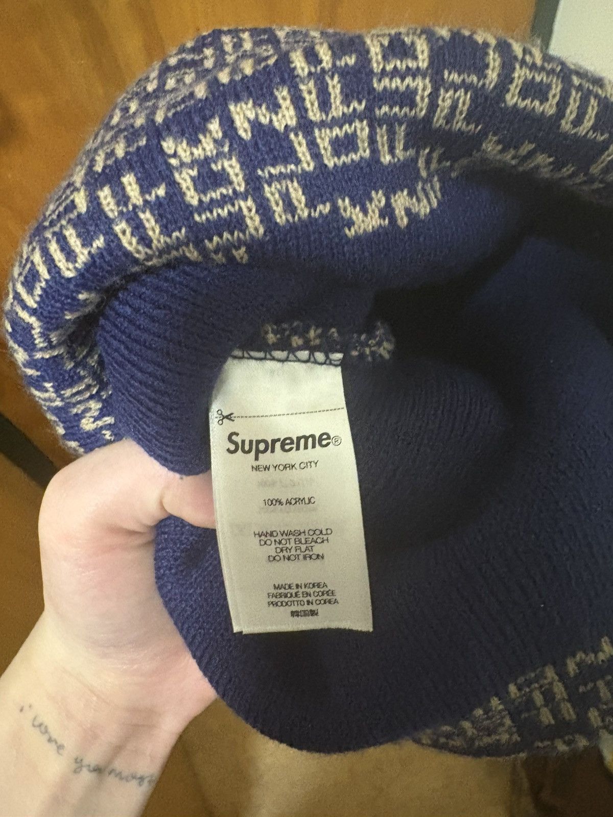 Supreme Supreme F Off Beanie Size ONE SIZE - 3 Thumbnail