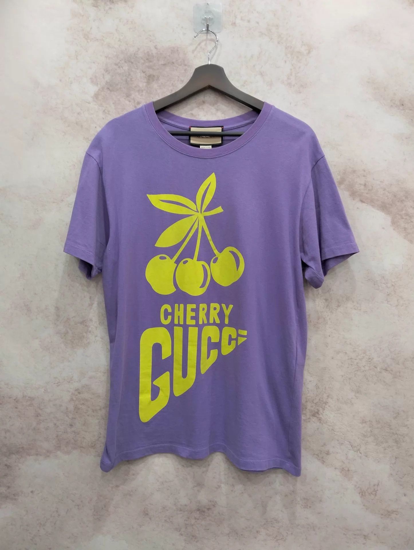 Gucci GUCCI Cherry Print Logo Short Sleeve T-Shirt XS Size US XS / EU 42 / 0 - 1 Thumbnail