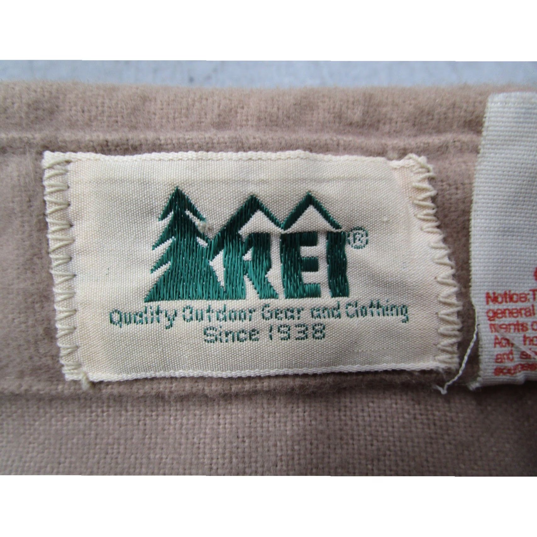 Vintage VINTAGE REI Shirt Mens L Beige Cotton Flannel Chamois Button-Up 80s USA Casual Workwear Long Sleeve Size US L / EU 52-54 / 3 - 3 Thumbnail