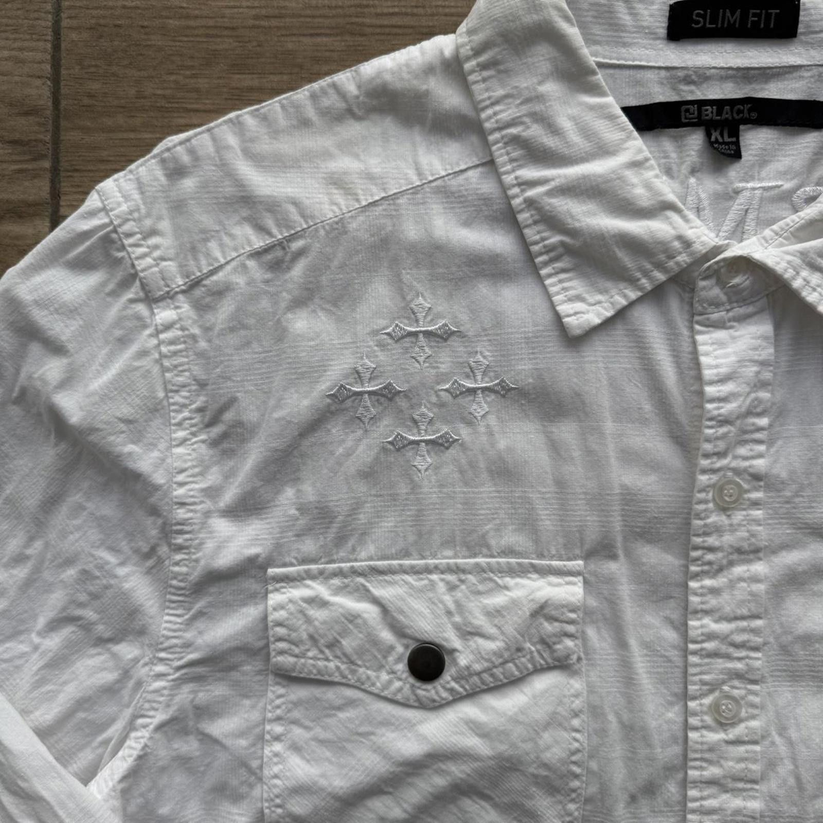 Affliction Y2K Redemption Big Cross Affliction long sleeve shirt Size US XL / EU 56 / 4 - 6 Thumbnail