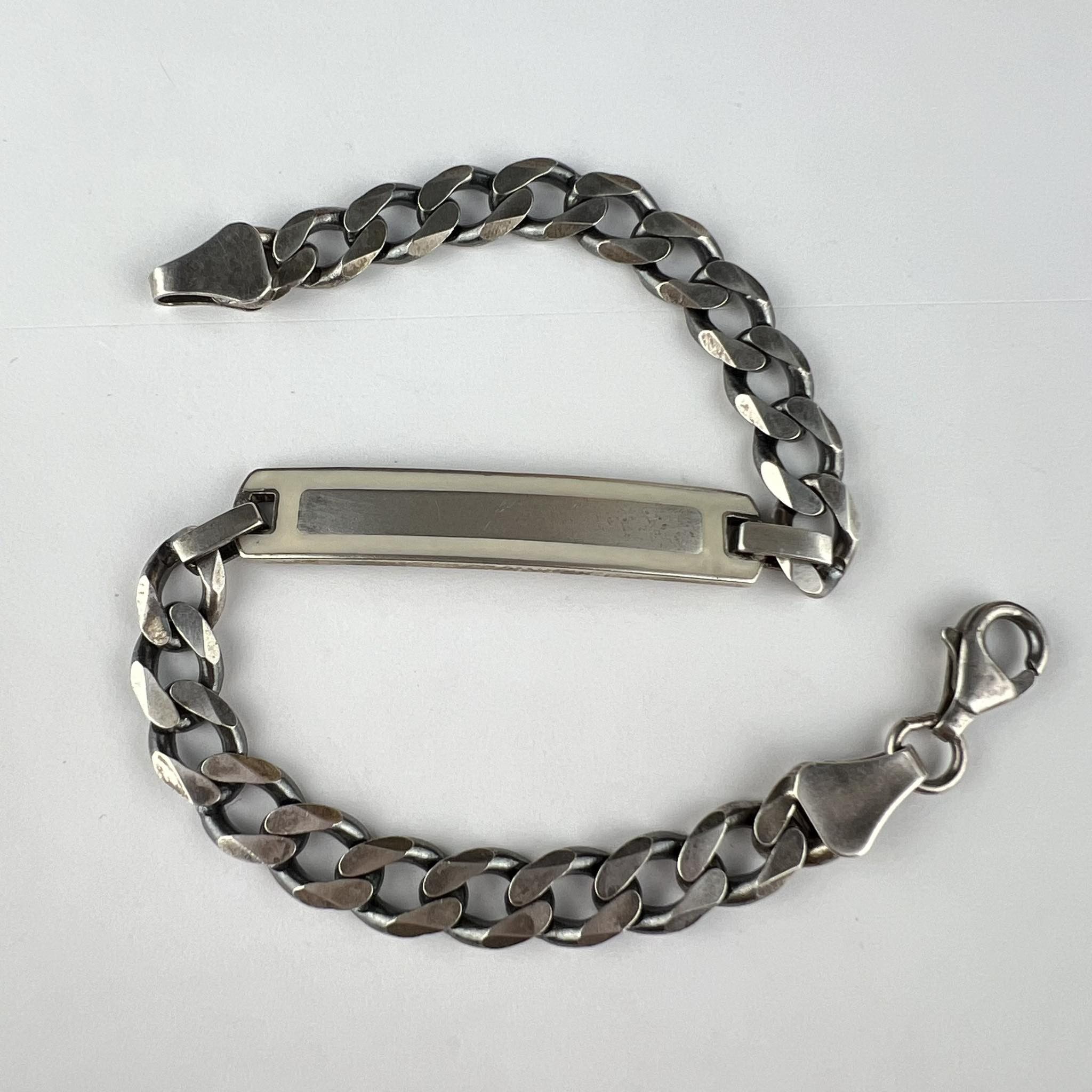 Vintage Vintage Sterling Silver 925 Chain Bracelet Marked 19 gr Size ONE SIZE - 7 Thumbnail