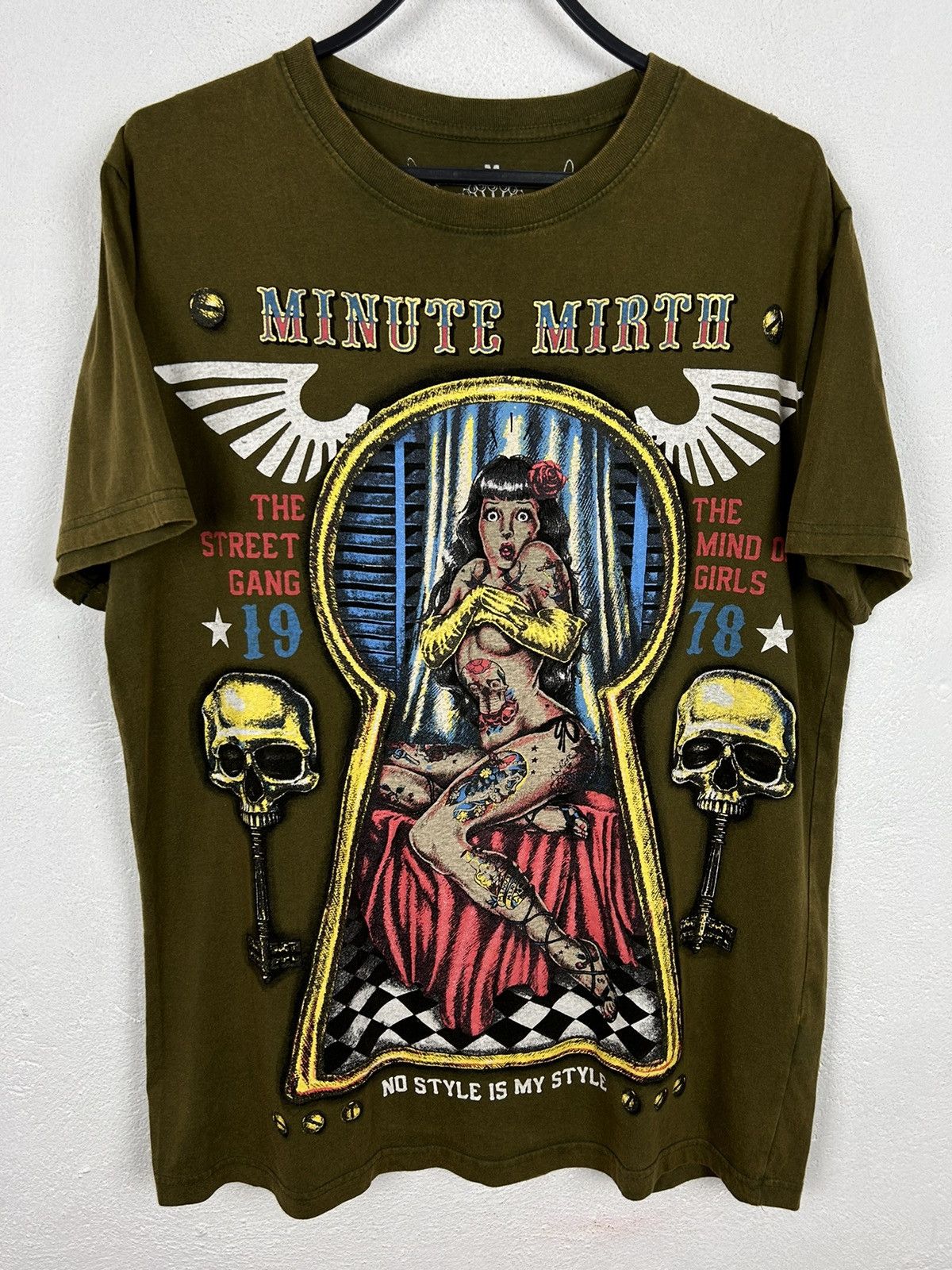 Japanese Brand Minute Mirth By Shiroi Neko AOP Allover Keyhole T-Shirt Size US M / EU 48-50 / 2 - 1 Thumbnail
