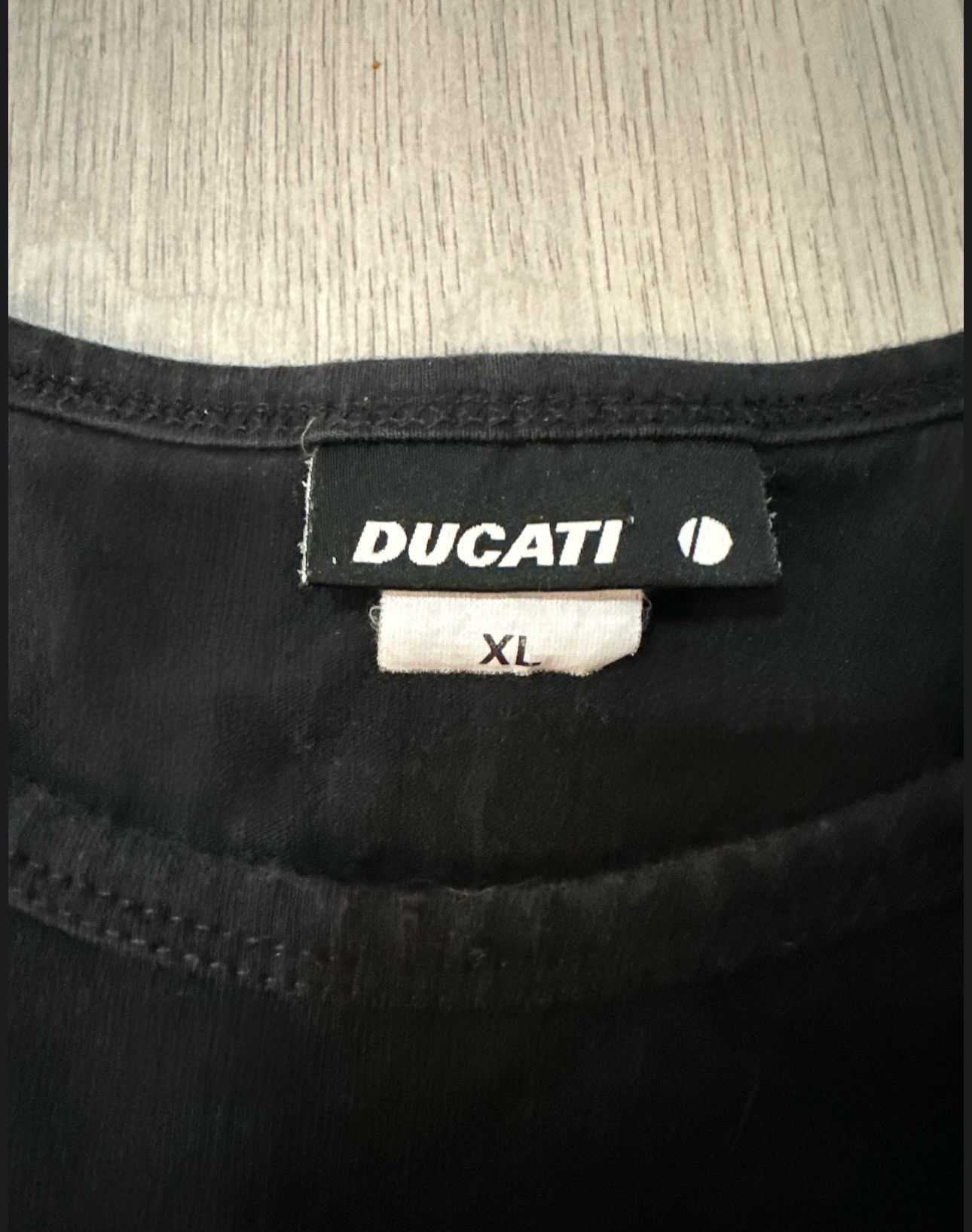 Ducati Vintage Late 2000s Ducati Black Retro Styled Tee Size US XL / EU 56 / 4 - 5 Thumbnail