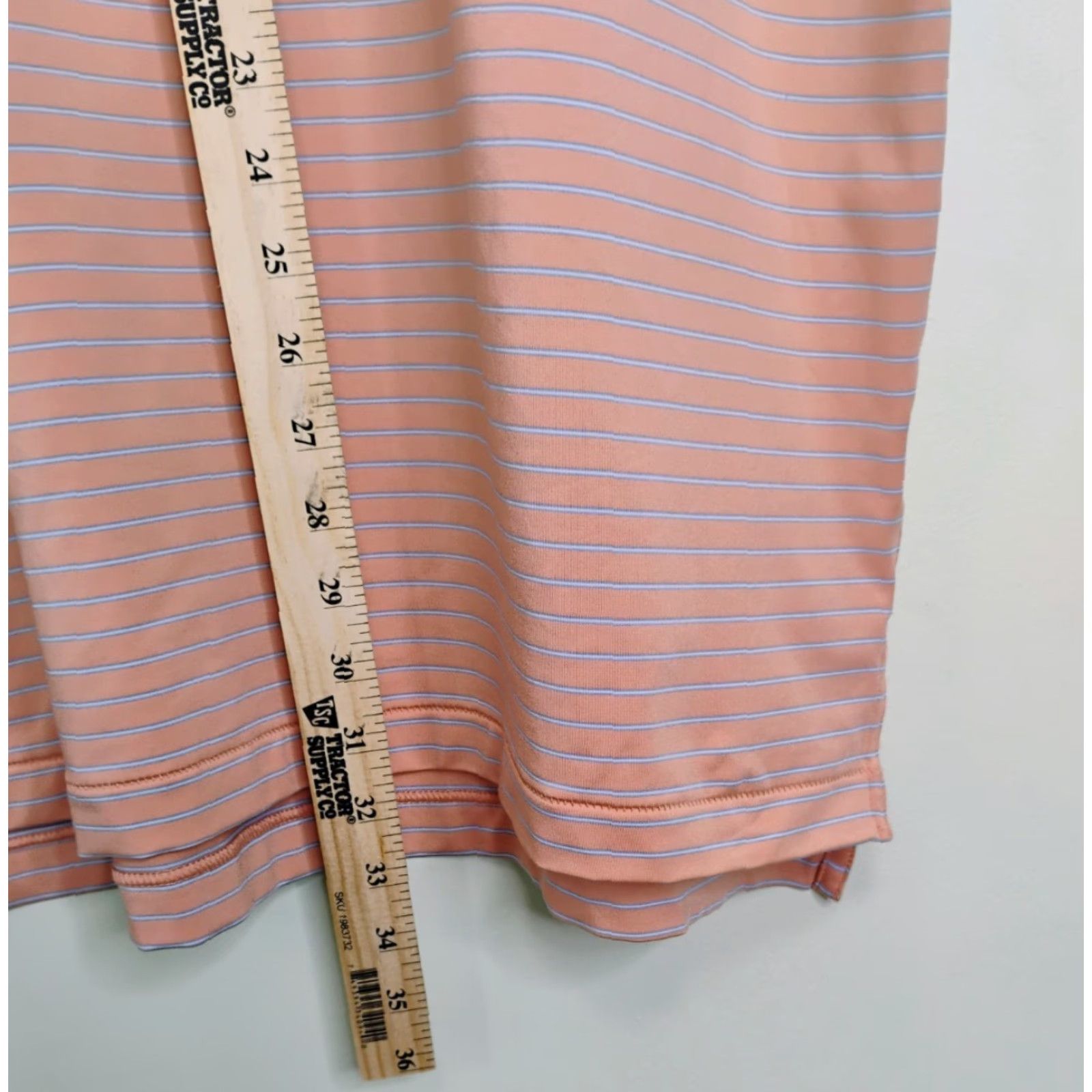 Peter Millar Peter Millar Summer Comfort Polo Mens XL Orange Striped Short Sleeve Golf Size US XL / EU 56 / 4 - 7 Thumbnail