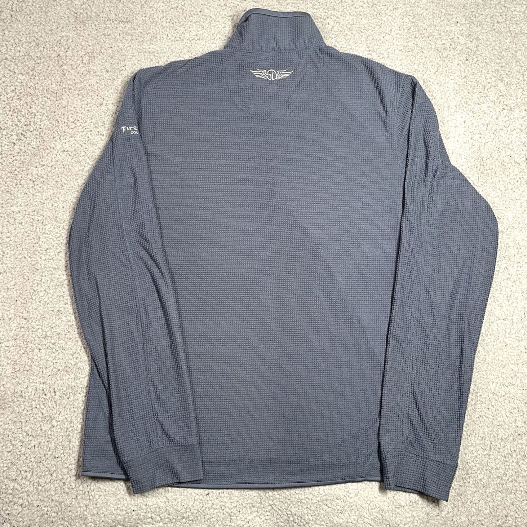 Vintage Straight Down 1/4 Zip Pullover Men L Performance Golf Firestone Club Waffle Knit Shirt Size US L / EU 52-54 / 3 - 4 Thumbnail