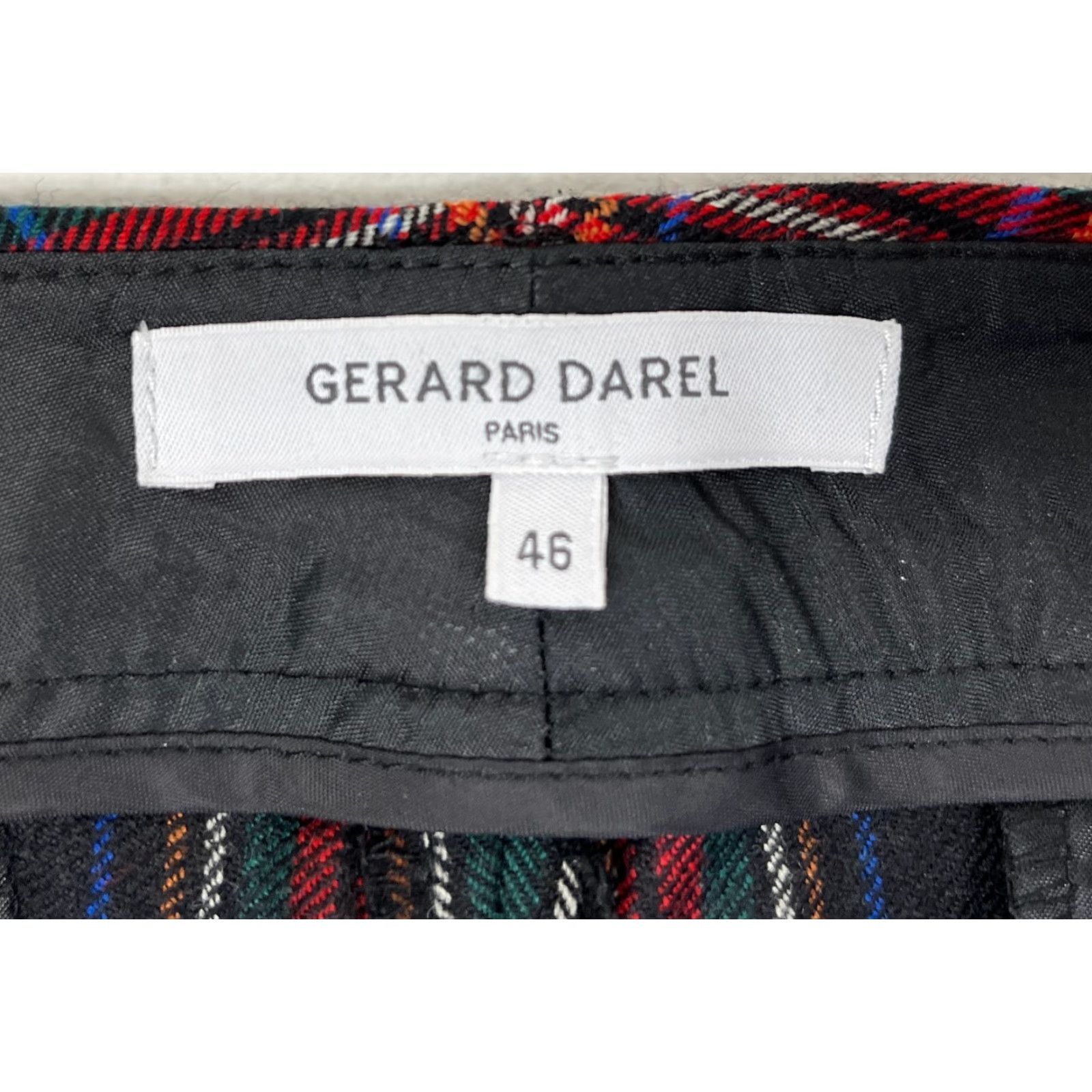 Gerard Darel Women's Gerard Darel Paris Pants Tartan Plaid Wool Blend Sz 46 Size 32" / US 10 / IT 46 - 6 Thumbnail