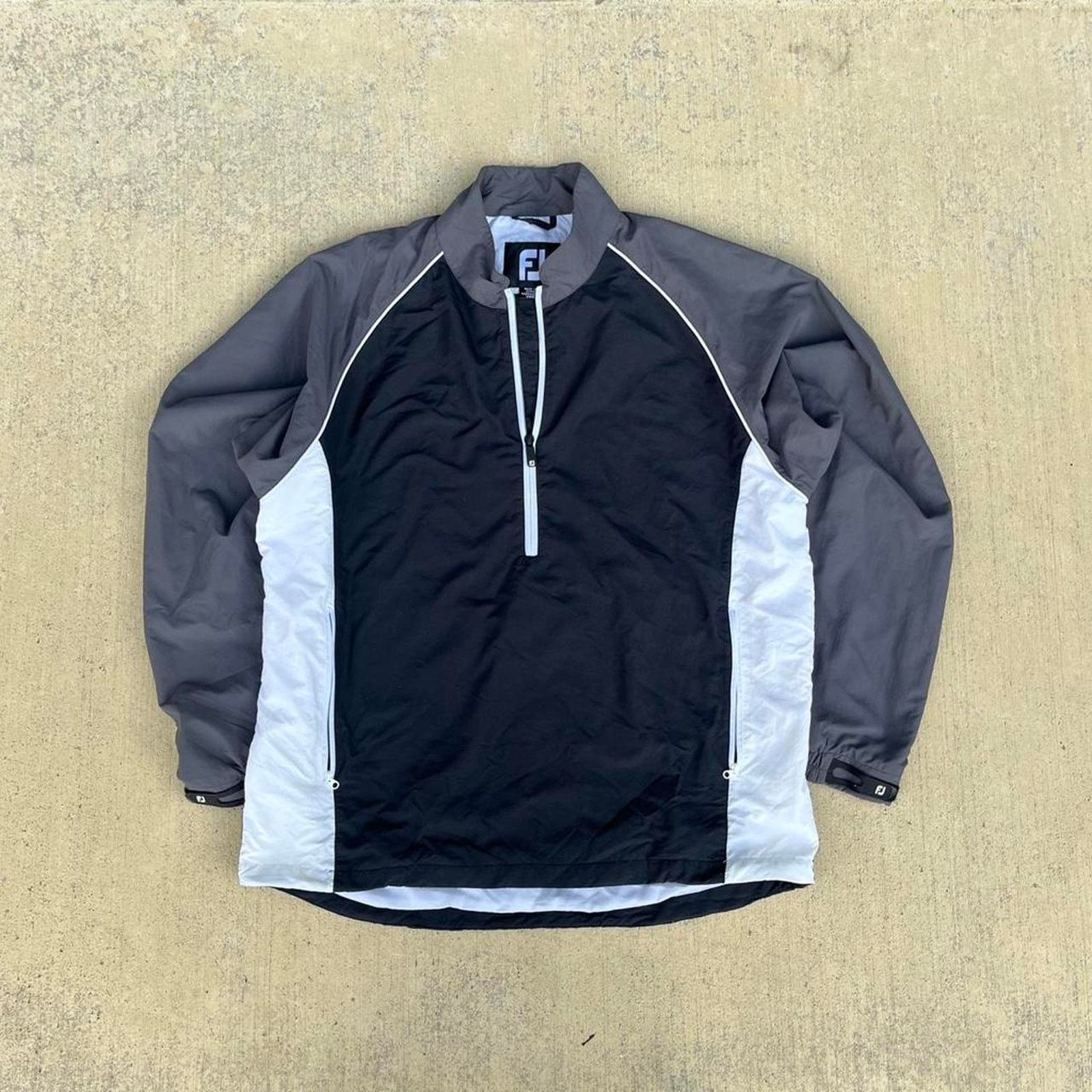 Footjoy FJ Golf Wind Performance Quarter-Zip Color Block Pullover Size US L / EU 52-54 / 3 - 1 Thumbnail