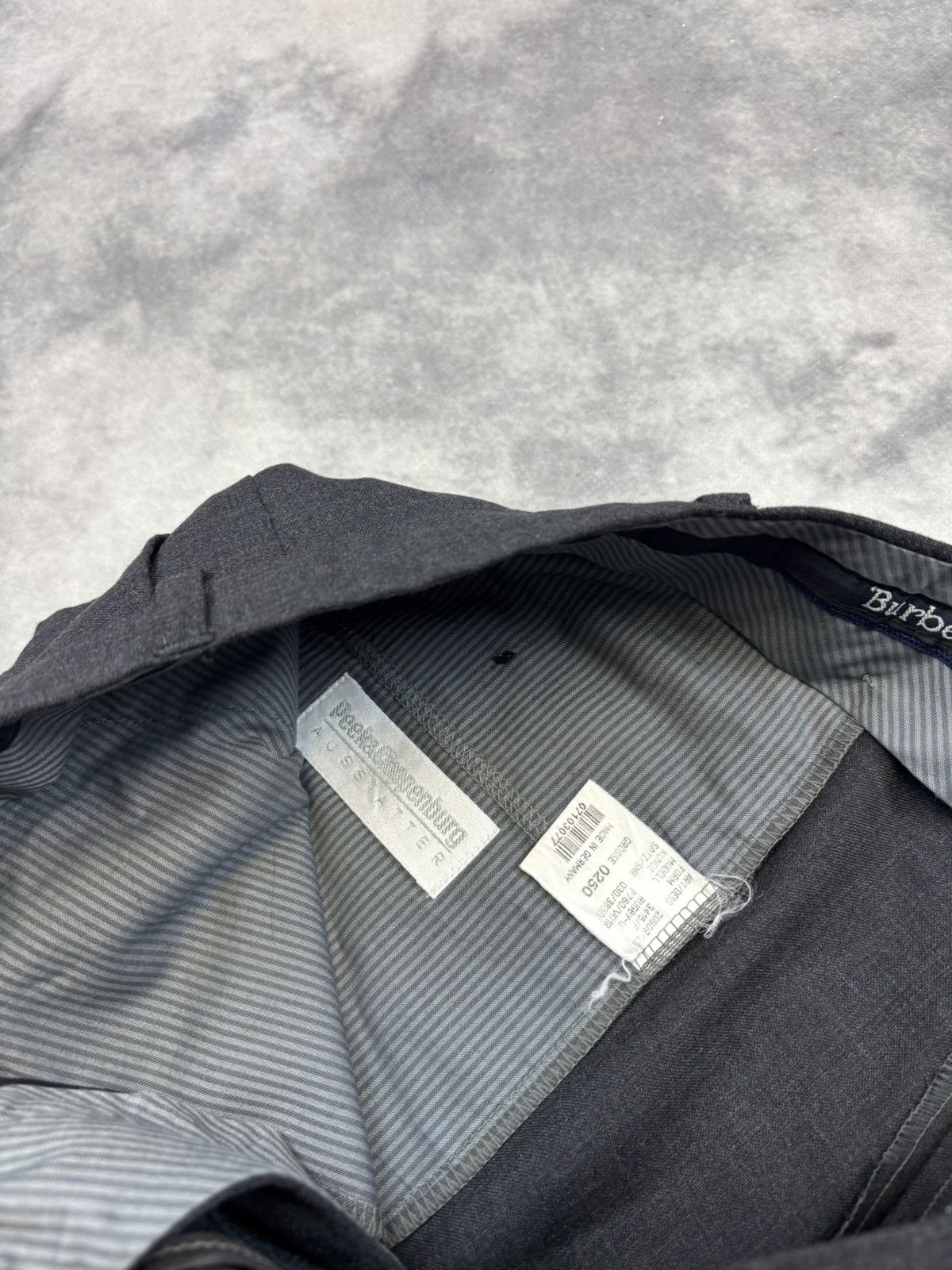 Other Vintage Burberry Wide Formal Suit Pants Pocket Old Money Size US 34 / EU 50 - 3 Thumbnail
