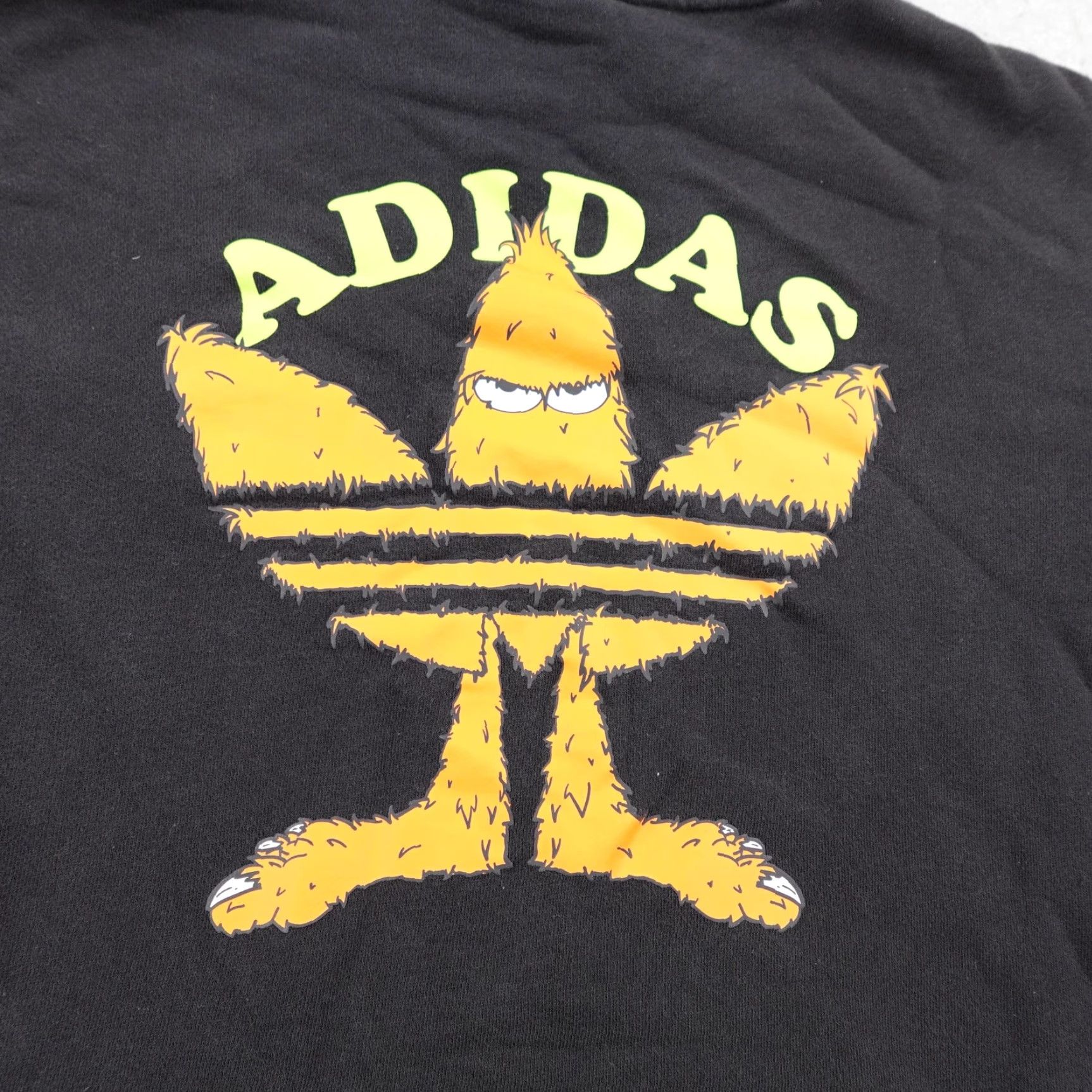 Adidas VINTAGE? No. Adidas Hoodie Mens Medium Black Trefoil Monster Pullover Sweatshirt Sweater Size US M / EU 48-50 / 2 - 7 Thumbnail