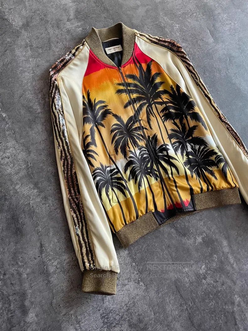 Saint Laurent Paris Saint Laurent Paris Palm Scale Jacket Size US S / EU 44-46 / 1 - 3 Thumbnail
