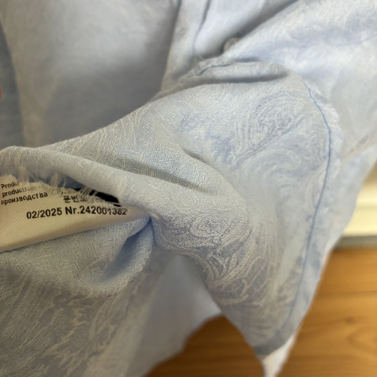 Etro Etro Milano Light Blue Tonal Paisley Jacquard Shirt-Slim Fit Size US XS / EU 42 / 0 - 11 Thumbnail