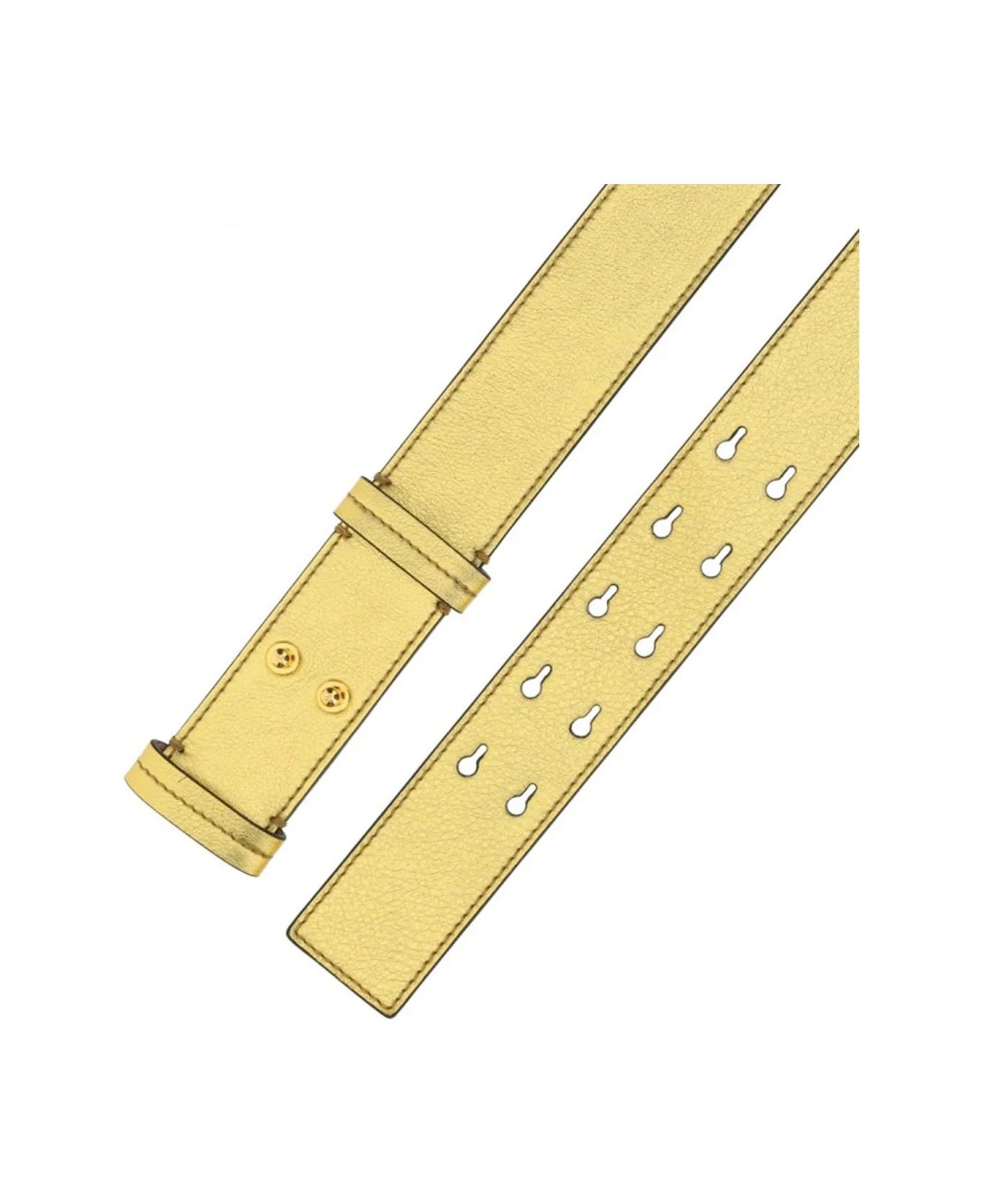 Tom Ford o1y0126 Size : L / Logo Regular Belt in Gold Size ONE SIZE - 3 Thumbnail