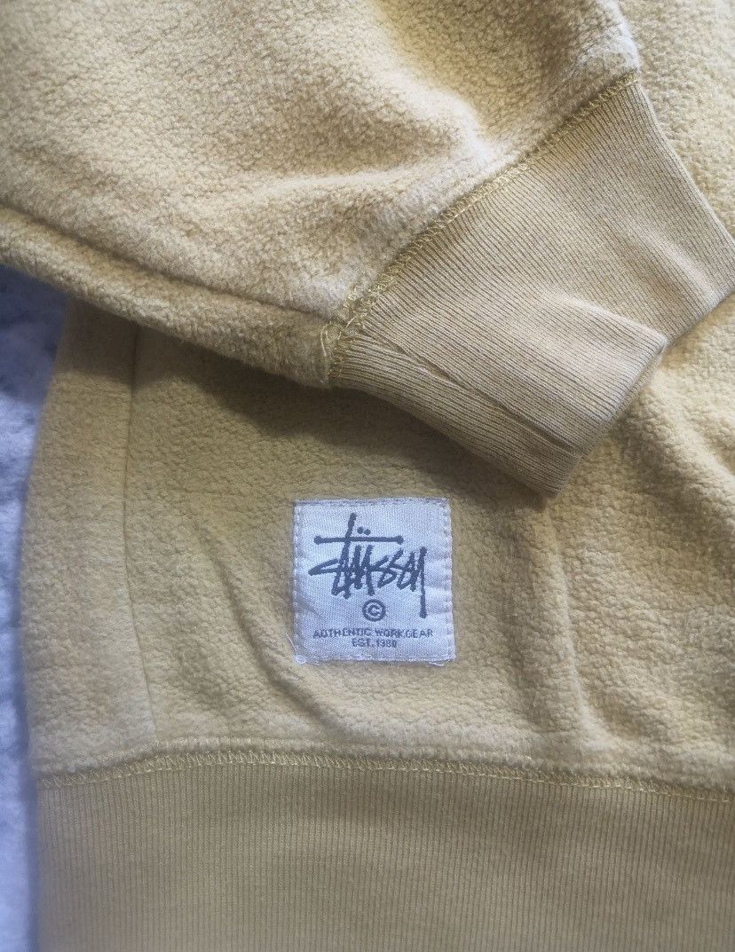 Stussy Stussy Vintage Minimal Logo Beige Sweatshirt Y2k Size US S / EU 44-46 / 1 - 4 Thumbnail