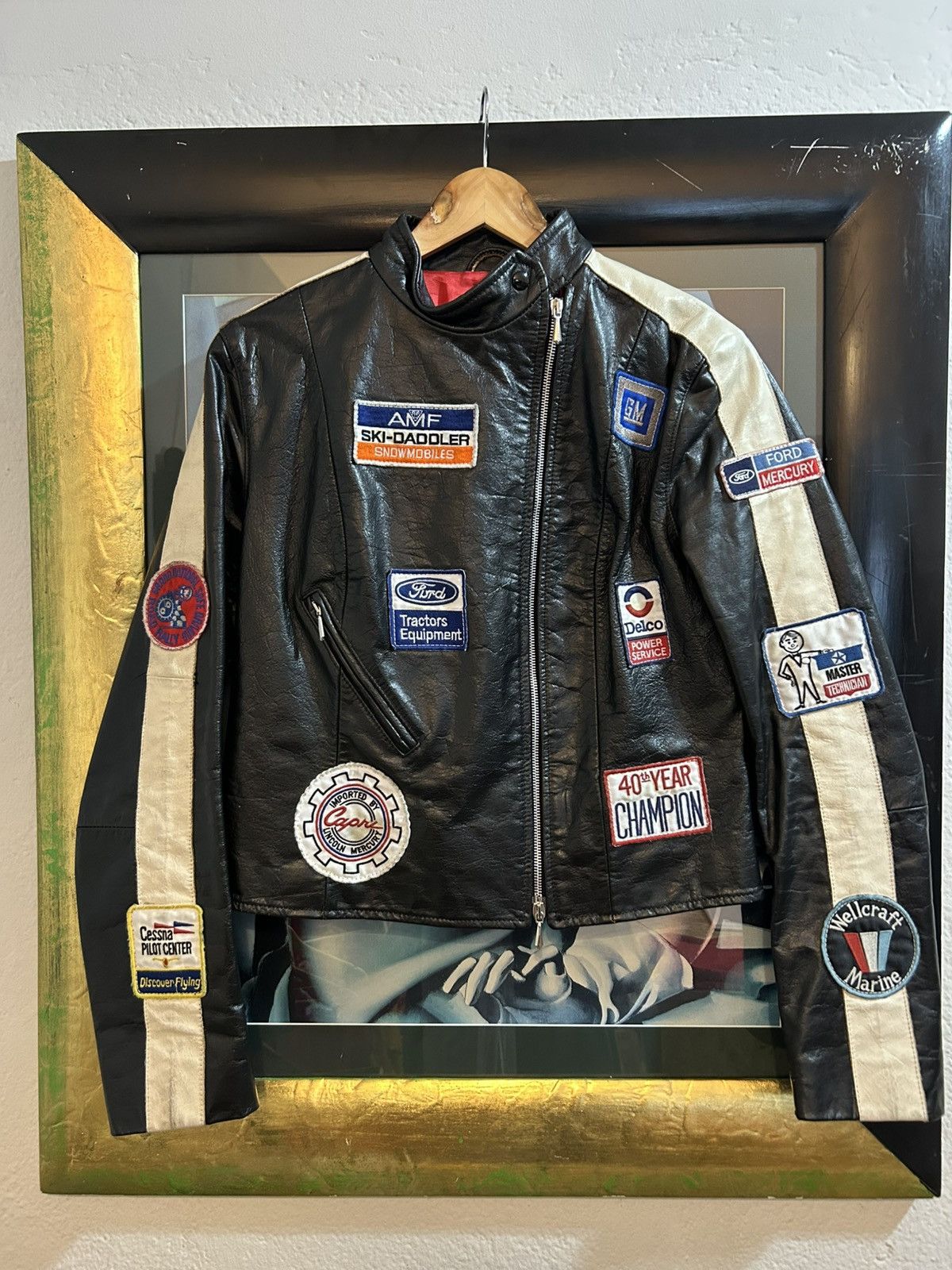Vintage LEE TRAVOR vintage leather jacket Size L / US 10 / IT 46 - 1 Thumbnail