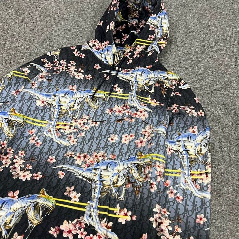 Dior Dior Kong Shanji Co-branded Tyrannosaurus Rex Hooded hoodie Size US S / EU 44-46 / 1 - 3 Thumbnail
