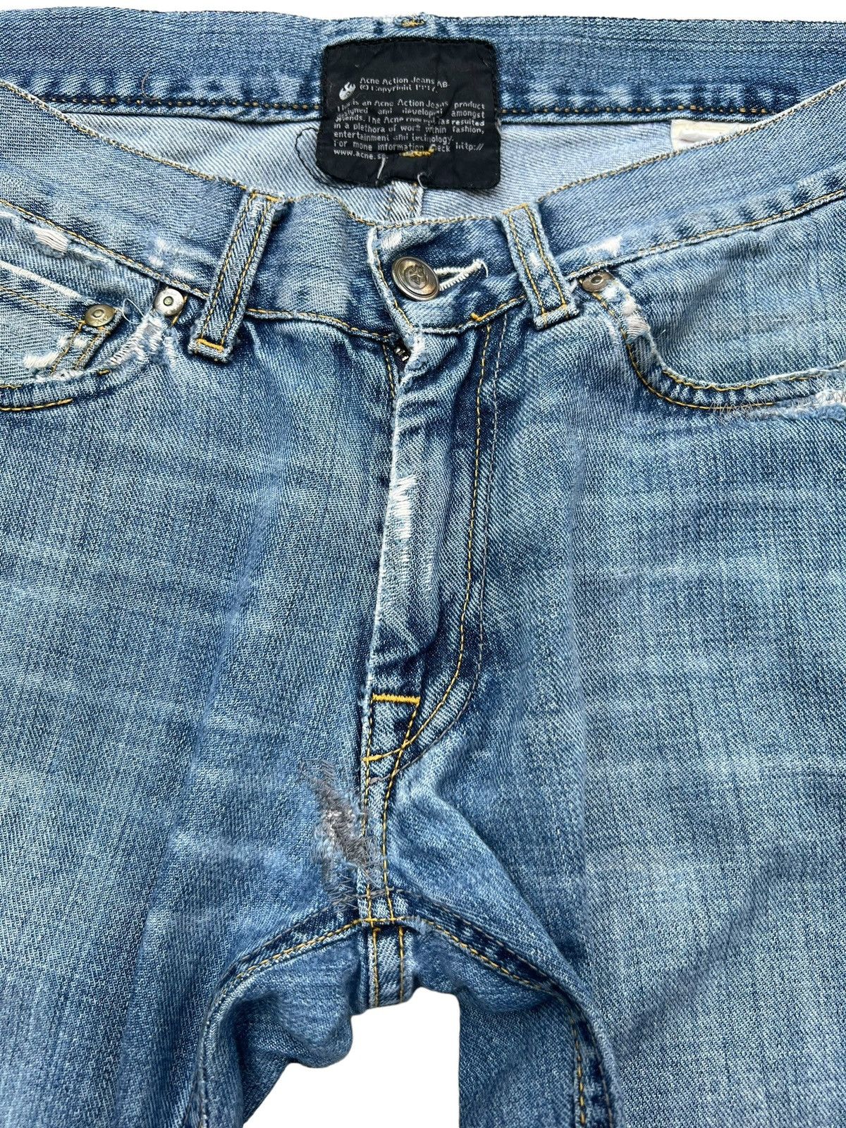 Acne Studios Vintage Acne Studios Distressed Denim Jeans 31x30.5 Size US 31 - 13 Thumbnail