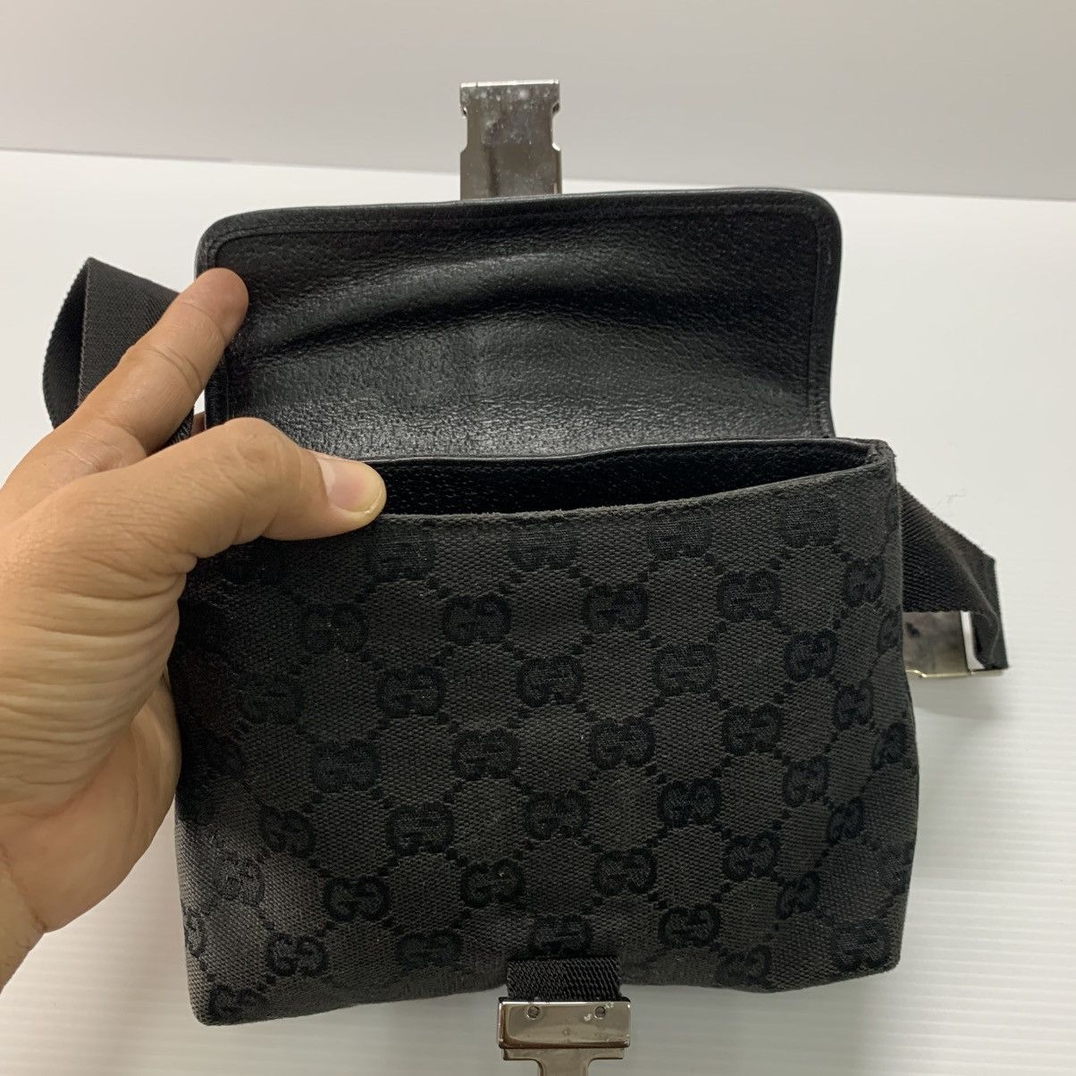 Gucci GUCCI GG CANVAS WAIST BELT BAG PRE-OWNED Size ONE SIZE - 10 Thumbnail