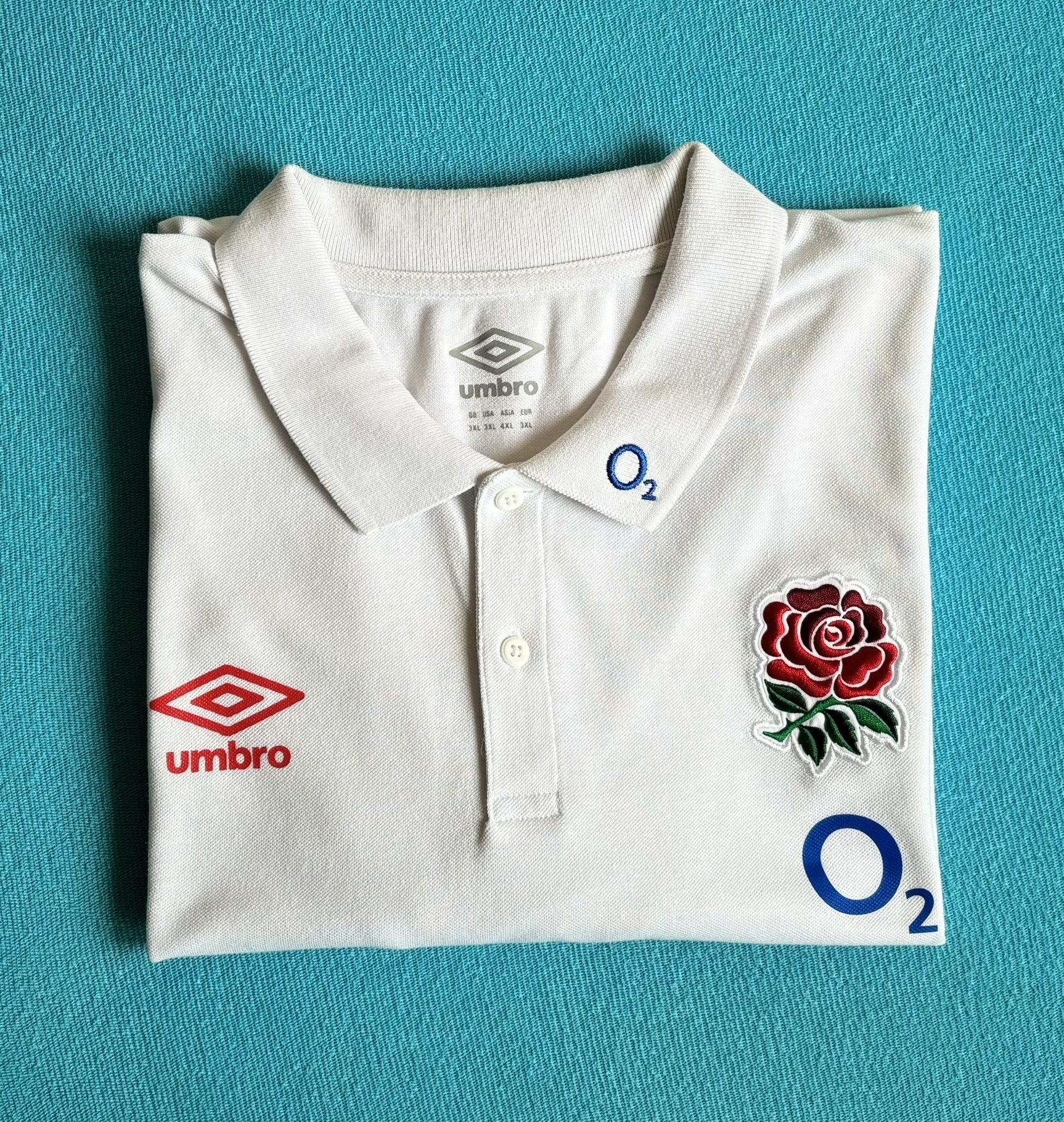 Umbro Polo England Rugby Umbro o2 size. 3XL Size US XXL / EU 58 / 5 - 15 Thumbnail