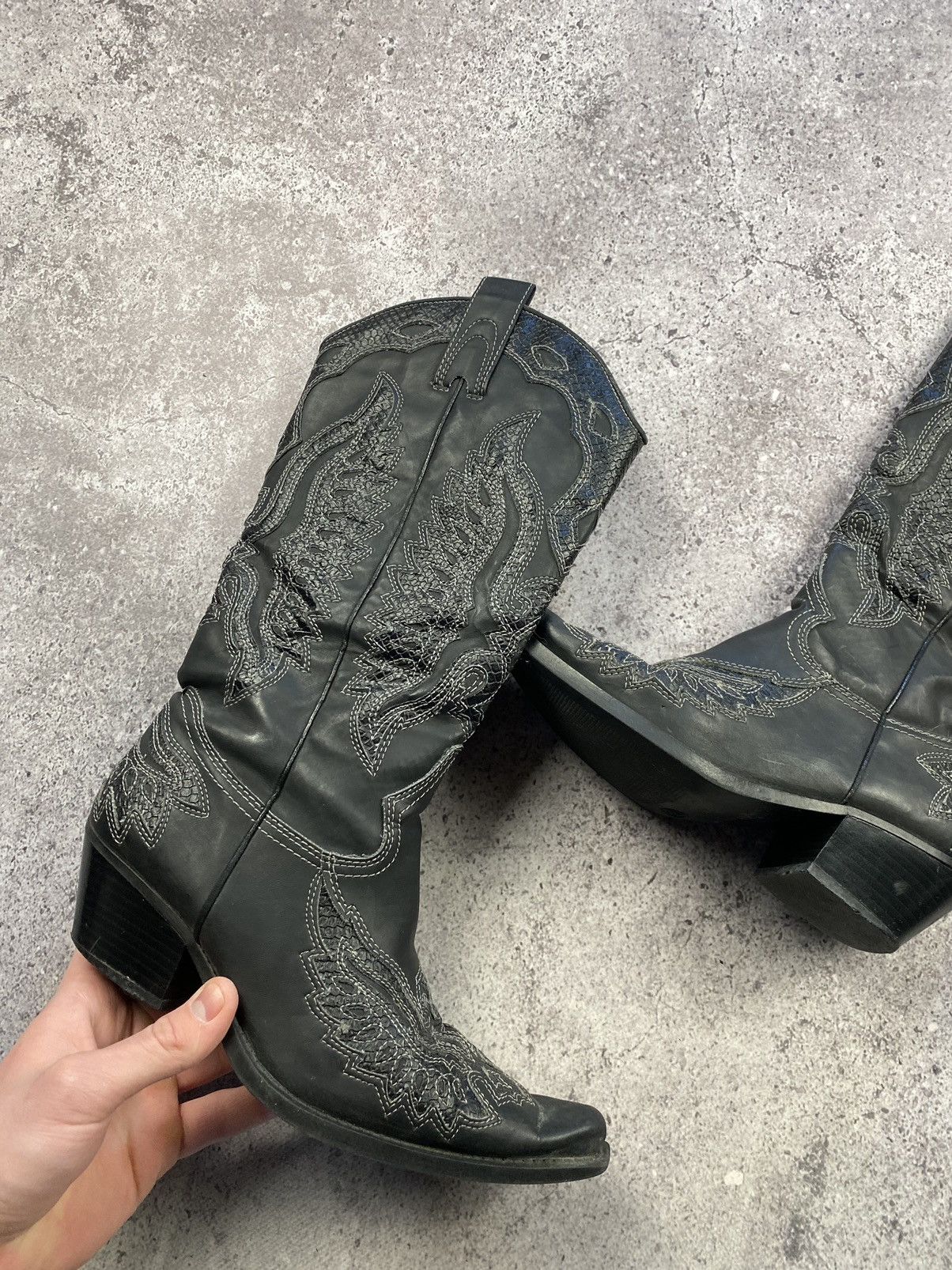 Other Vintage Cowboy Western Boots Y2K Heels Avant garde Size US 8 / IT 38 - 4 Thumbnail