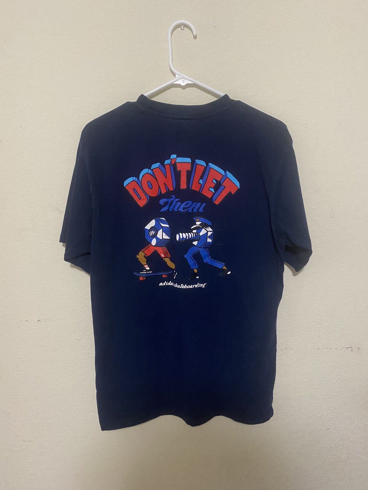 Adidas Adidas Skateboarding Tee (DONT LET THEM 🔩 YOU) Size US M / EU 48-50 / 2 - 2 Thumbnail