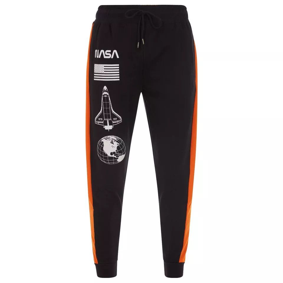 NASA Men's Slim Fit Casual Cotton Fleece Joggers Sweatpants Size US 30 / EU 46 - 4 Thumbnail