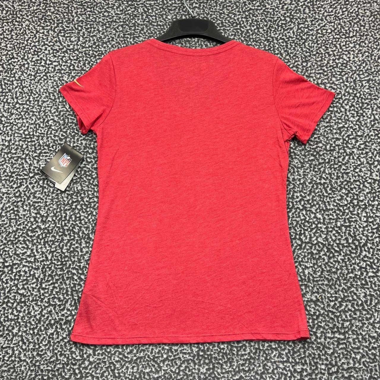Nike San Francisco 49ers Shirt Women NFL Short Sleeve V-Neck M Size M / US 6-8 / IT 42-44 - 2 Thumbnail