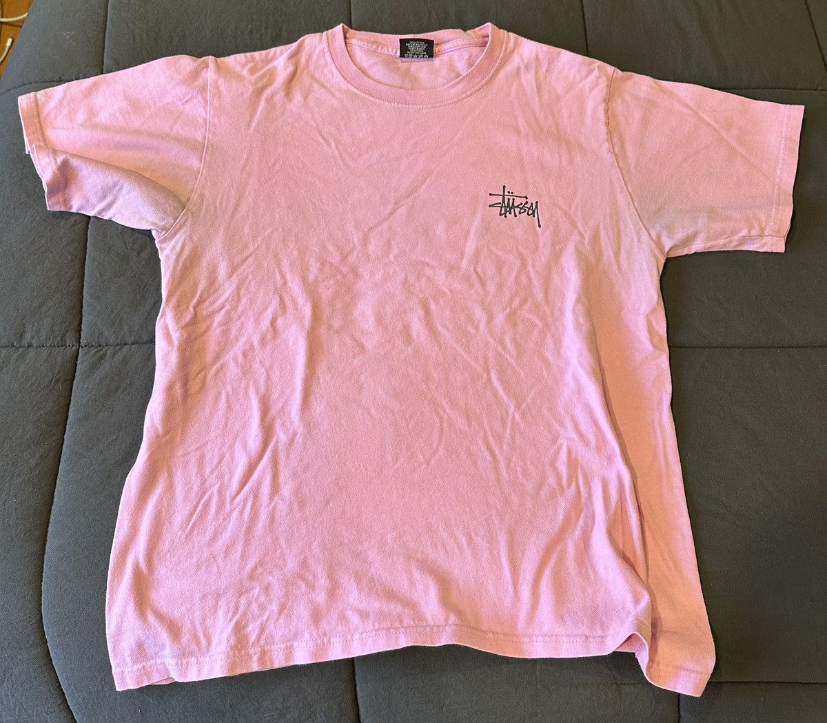 Stussy Stussy Basic Pink T Shirt 