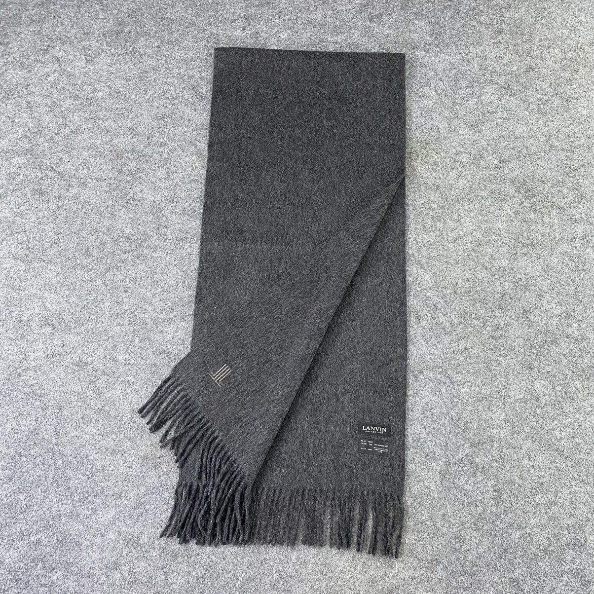 Lanvin × Vintage Lanvin Cashmere Scarf / Muffler / Neckwear - T1337 Size ONE SIZE - 4 Thumbnail
