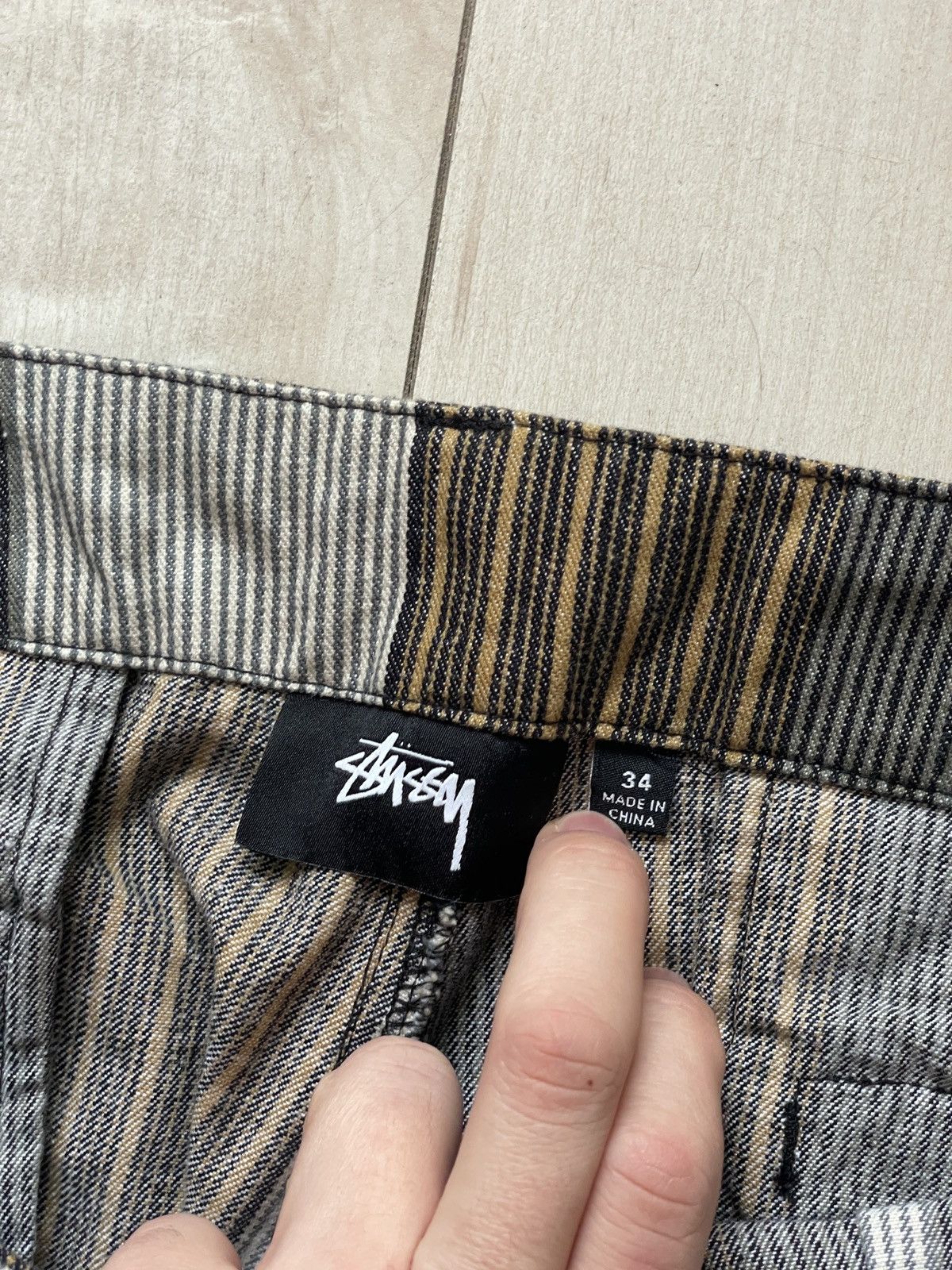 Stussy Stussy striped cargo work pants Size US 34 / EU 50 - 5 Thumbnail