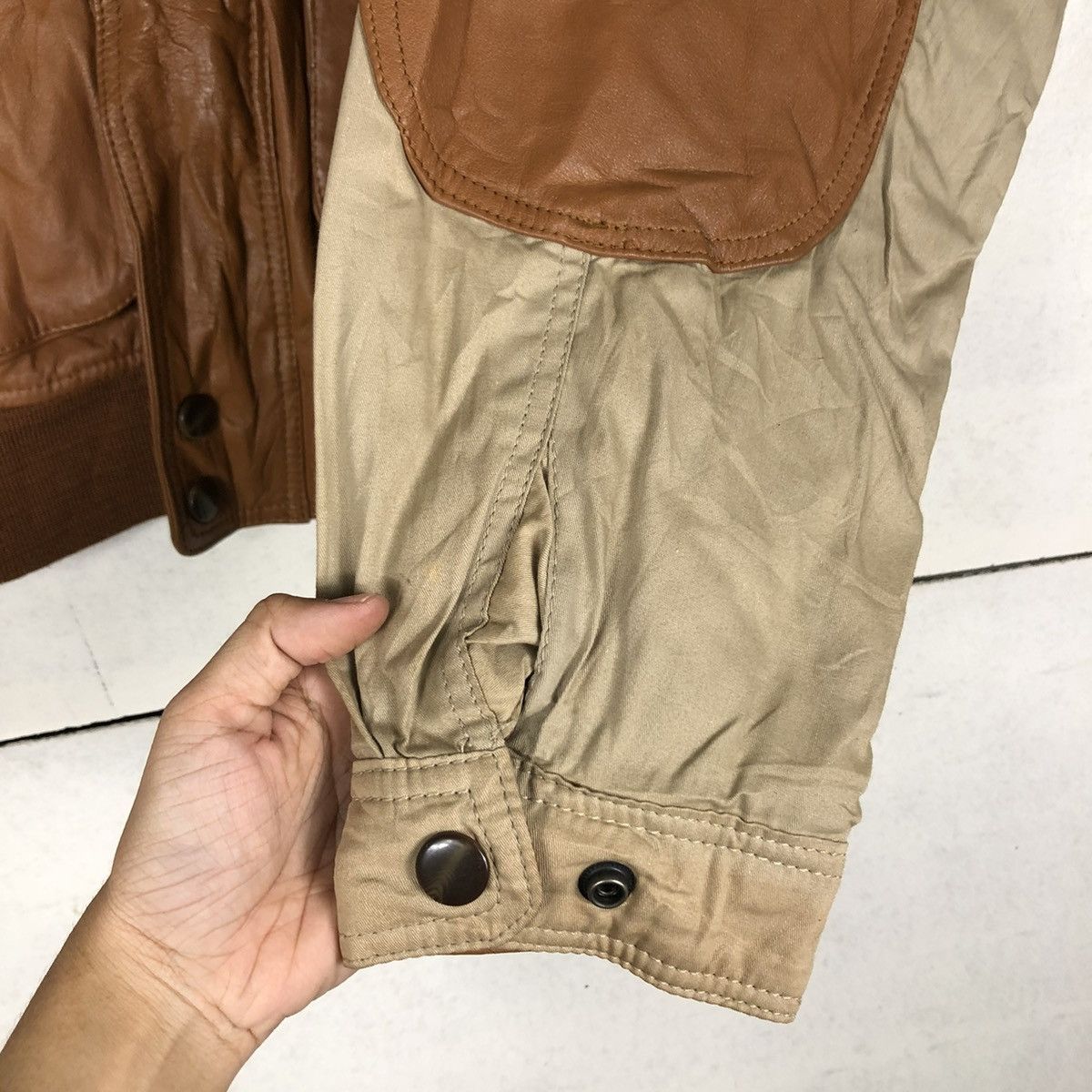 Japanese Brand 🔥VINTAGE BIKER LEATHER JACKET EAGLE PASS ISSEY MIYAKE Size US L / EU 52-54 / 3 - 17 Thumbnail