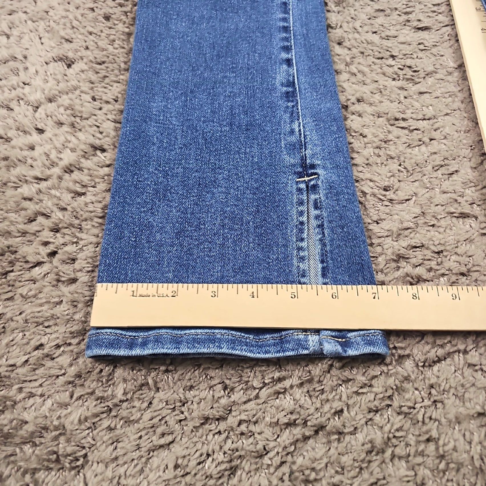 Express Express Jeans Womens 2 S Flared Mid Rise Hyper Sculpt Stretch Skyscraper 23x30 Blue Size 26" / US 2 / IT 38 - 7 Thumbnail