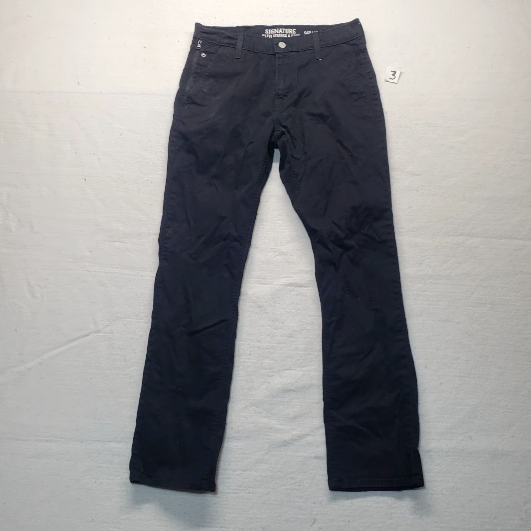Levi's Levi's Levi Strauss Signature Blue Jean Athletic Straight Leg Jeans Women Size 10 Adult Dark Blue Slim Straight Womens Jeans S67 Signature Blue Jean Size 32" / US 10 / IT 46 - 2 Thumbnail