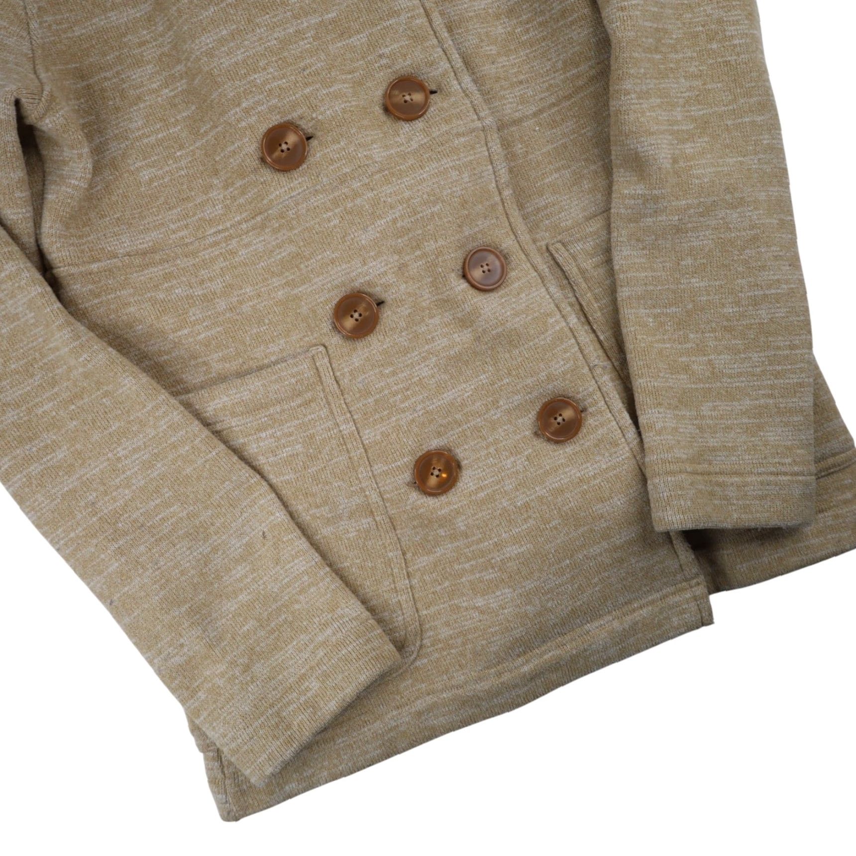 Patagonia VINTAGE Patagonia Womens Medium Double Breasted Fleece Jacket Tan Size M / US 6-8 / IT 42-44 - 3 Thumbnail