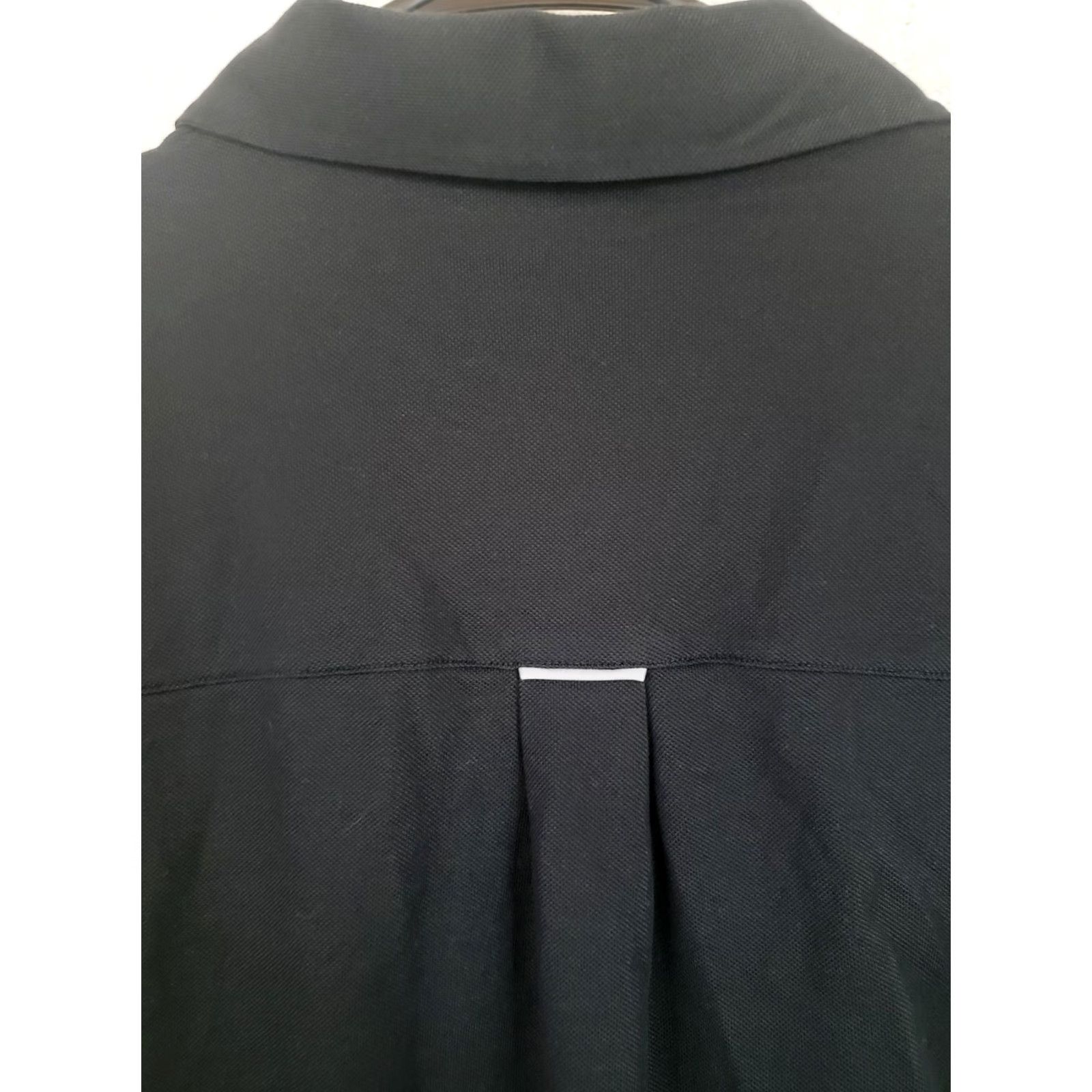 Fabletics Fabletics Button-Up Shirt Black Knit Cotton Blend Long Sleeve Collared Logo Pocket Casual Workwear Country China Men M Regular Width: N/A Size US M / EU 48-50 / 2 - 7 Thumbnail
