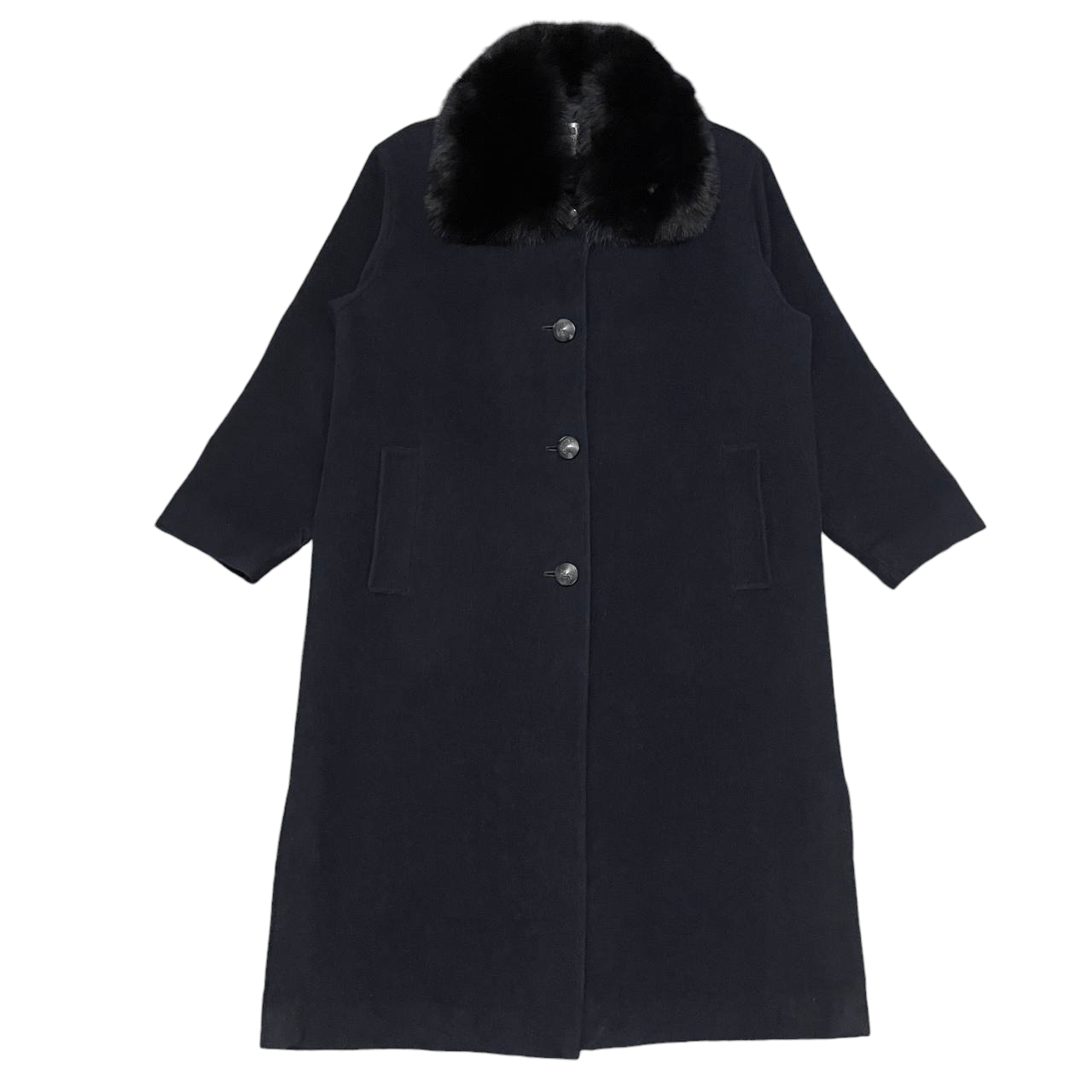 Pierre Balmain Vintage Pierre Balmain Paris Fox Fur Wool Coat Size US M / EU 48-50 / 2 - 1 Thumbnail