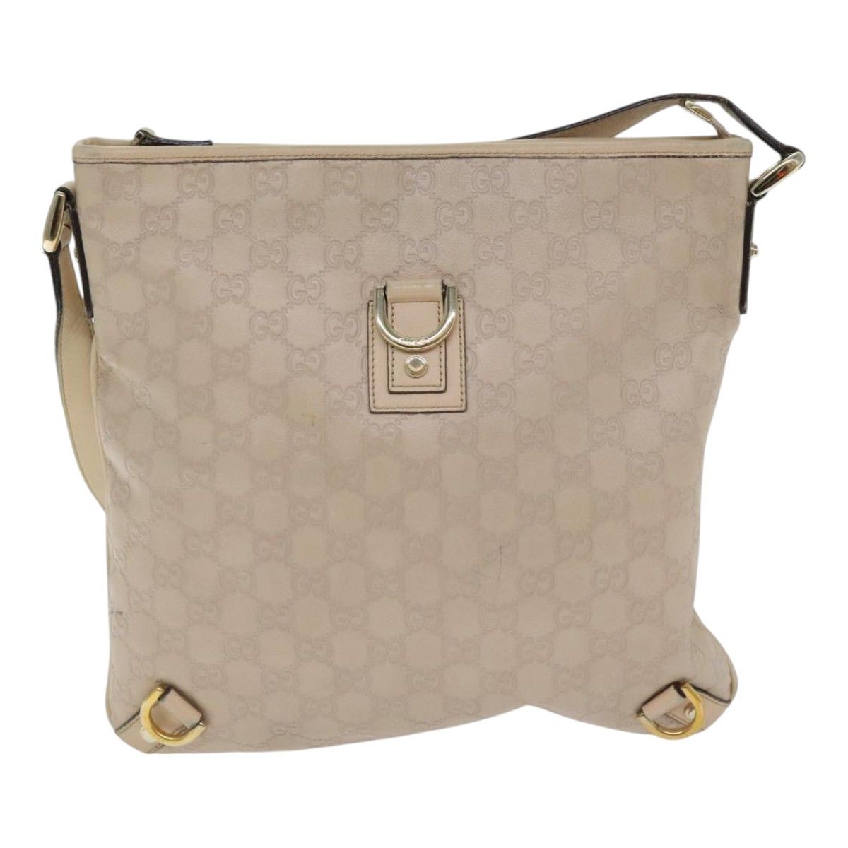 Gucci ssima Beige Canvas Shoulder Bag (Pre-Owned) Size ONE SIZE - 1 Thumbnail