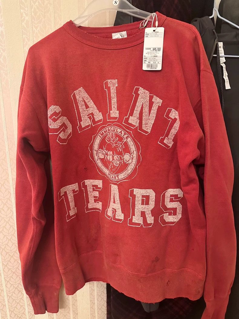 Saint Michael Saint Michael Denim Tears Sweatshirt-dmc Size US M / EU 48-50 / 2 - 1 Thumbnail