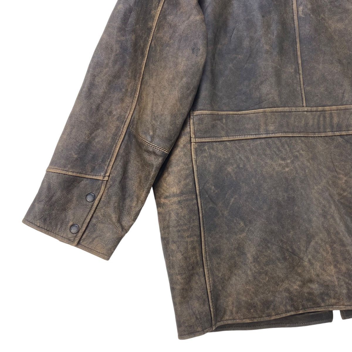 Genuine Leather Vtg 80s Midcoast International Original American Trade Mark Size US M / EU 48-50 / 2 - 14 Thumbnail