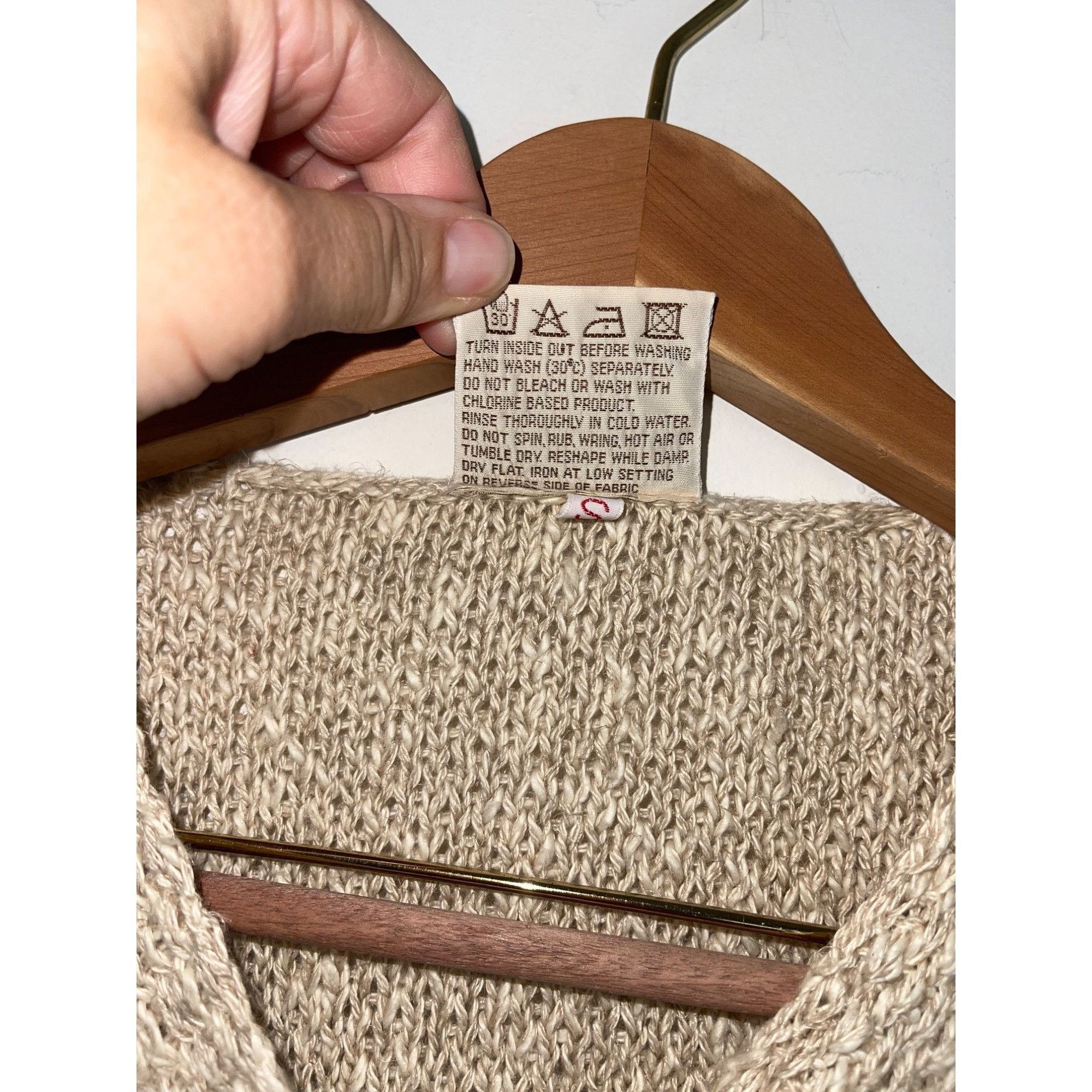 Carraig Donn Carraig Donn Vintage Womens Sweater Size Small Tan Size S / US 4 / IT 40 - 8 Thumbnail