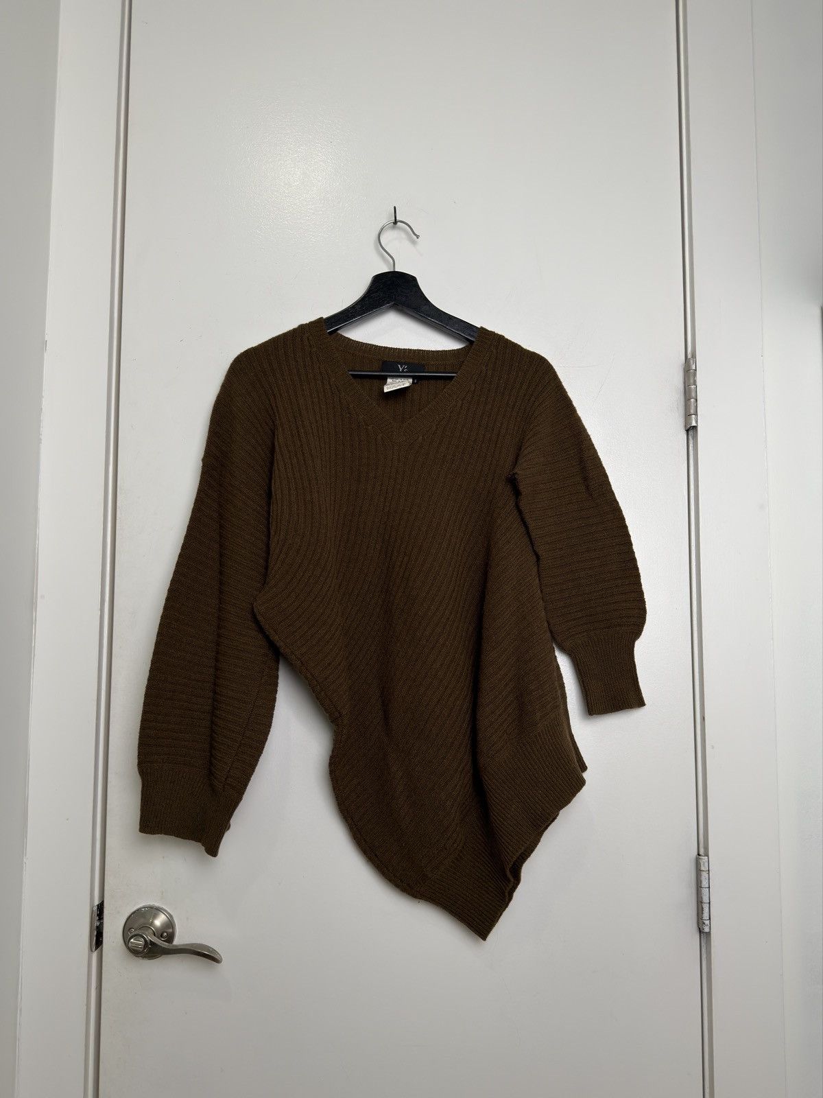 Y's Y's Twisted Ribbed V-Neck Size M / US 6-8 / IT 42-44 - 1 Thumbnail