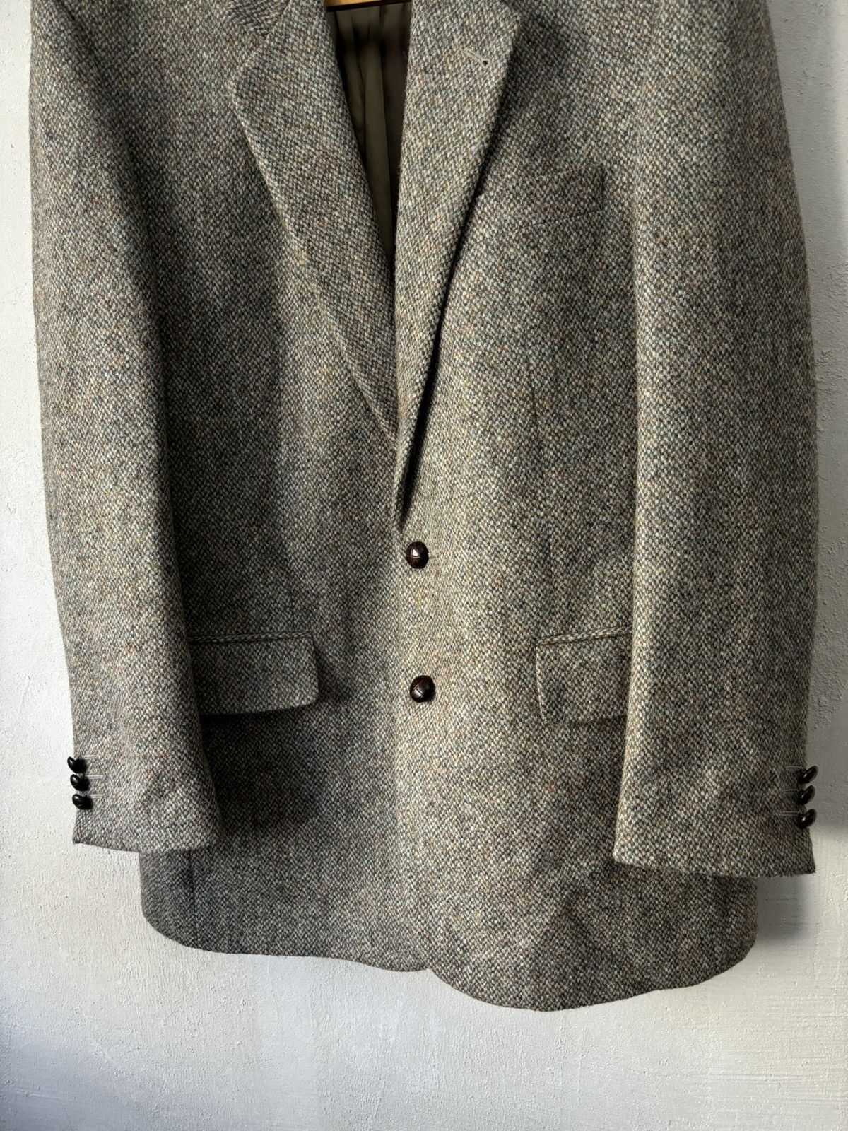 Harris Tweed Vintage 80s Harris Tweed Blazer Size 42R - 5 Thumbnail