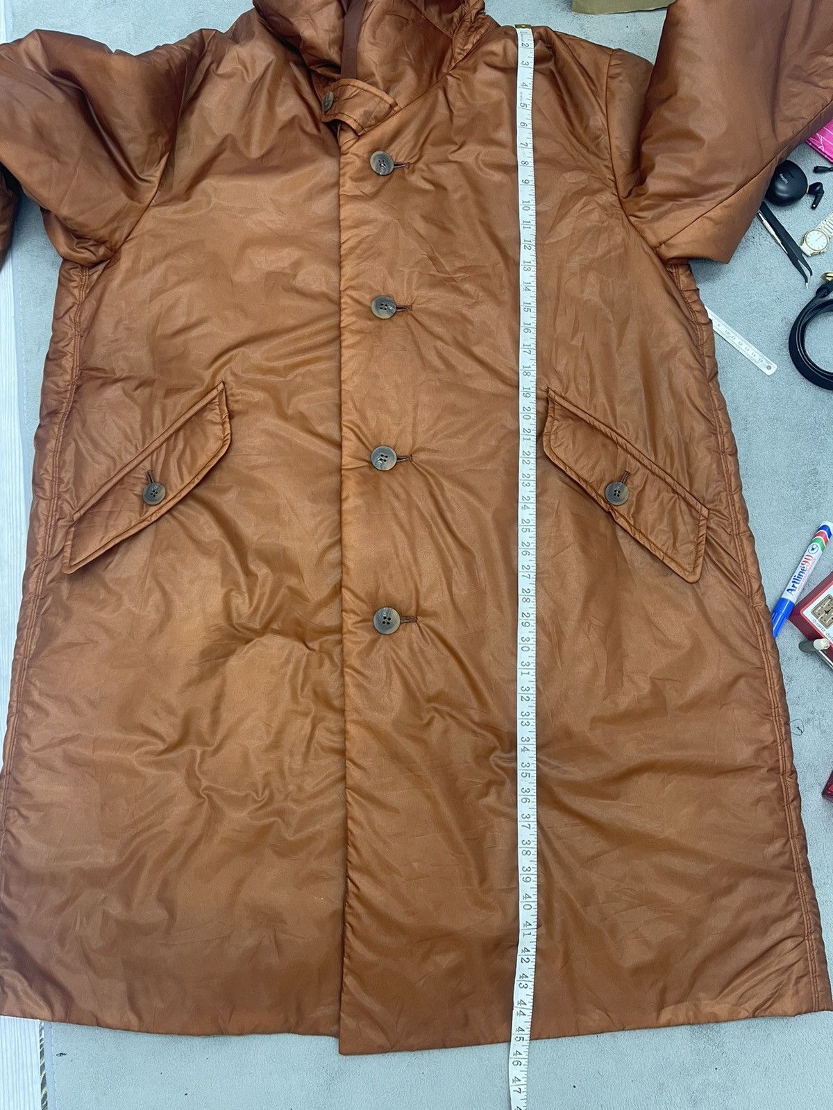 Issey Miyake RARE‼️🔥FW94 ISSEY MIYAKE BURNT ORANGE NYLON PUFFER COAT Size US M / EU 48-50 / 2 - 15 Thumbnail