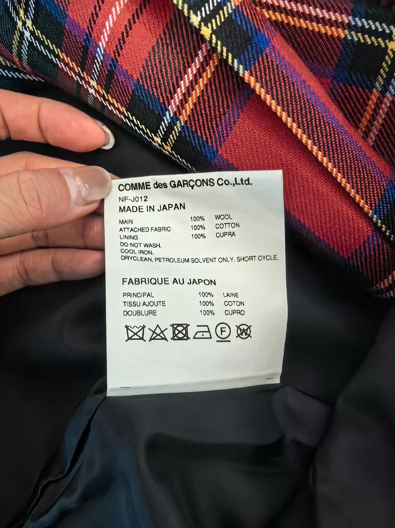 Comme des Garcons Comme Des Garcons Plaid wool skirt Size S / US 4 / IT 40 - 4 Thumbnail