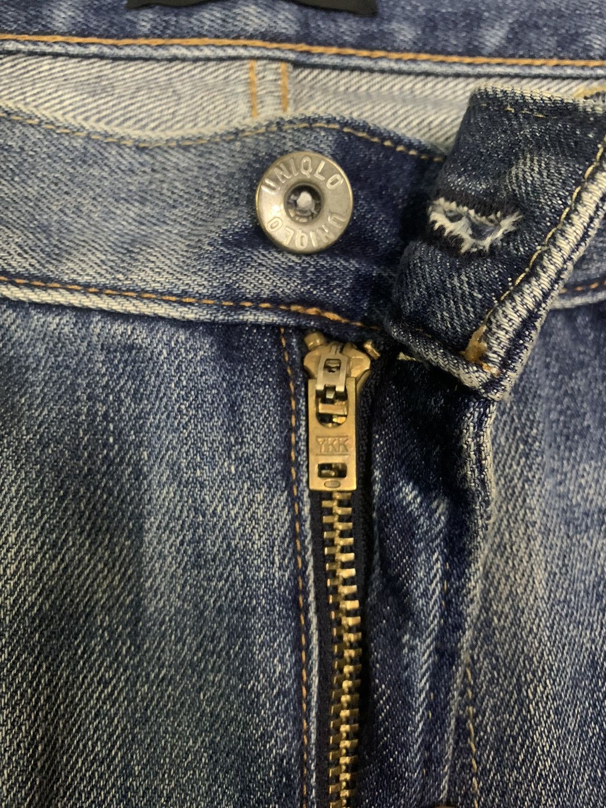 Uniqlo Vintage Uniqlo UJ Rusty Mud Wash Regular Fit Distress Jeans Size US 34 / EU 50 - 4 Thumbnail