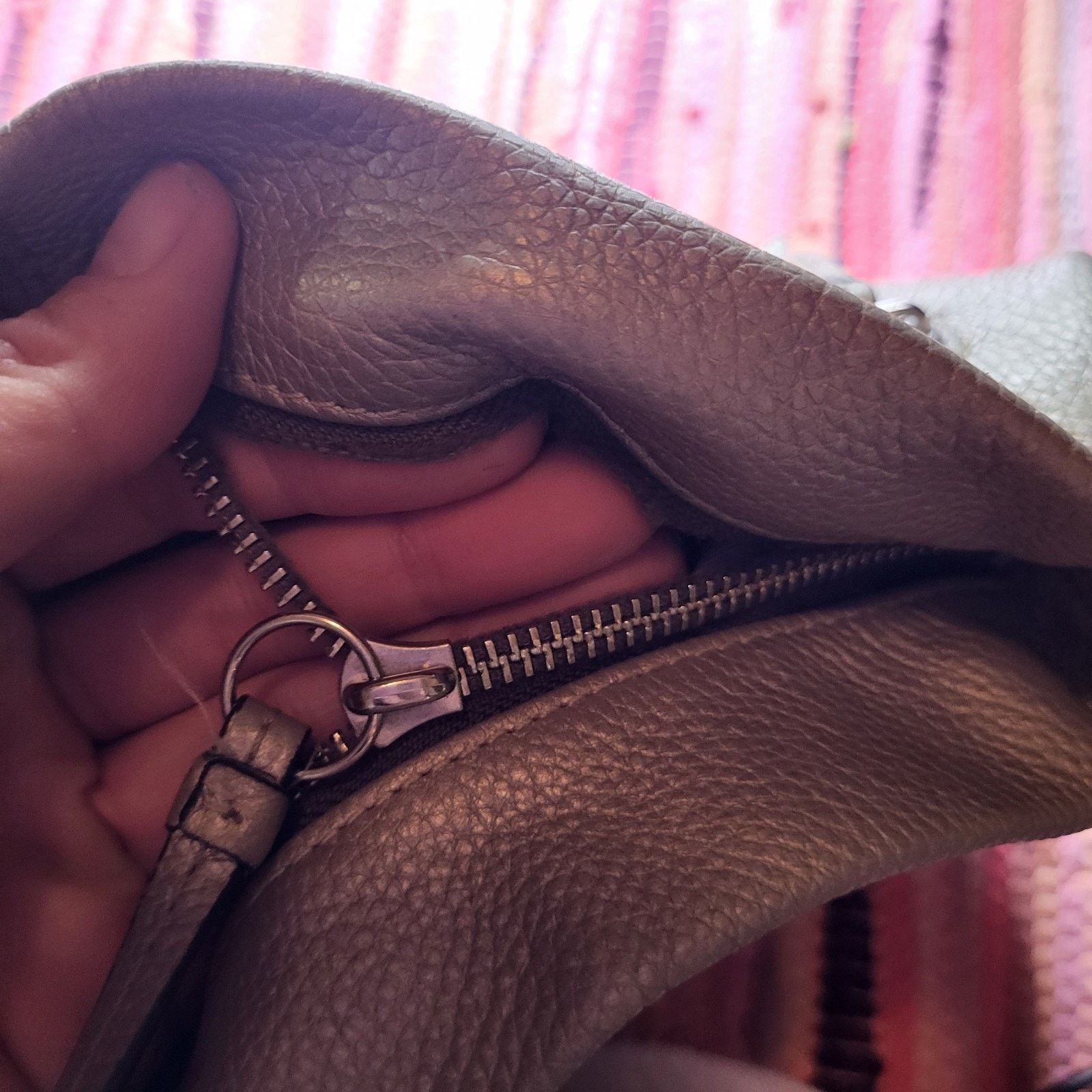 Coach COACH C1120 F15064 Silver Gray Leather Shoulder Bag Large Size ONE SIZE - 7 Thumbnail