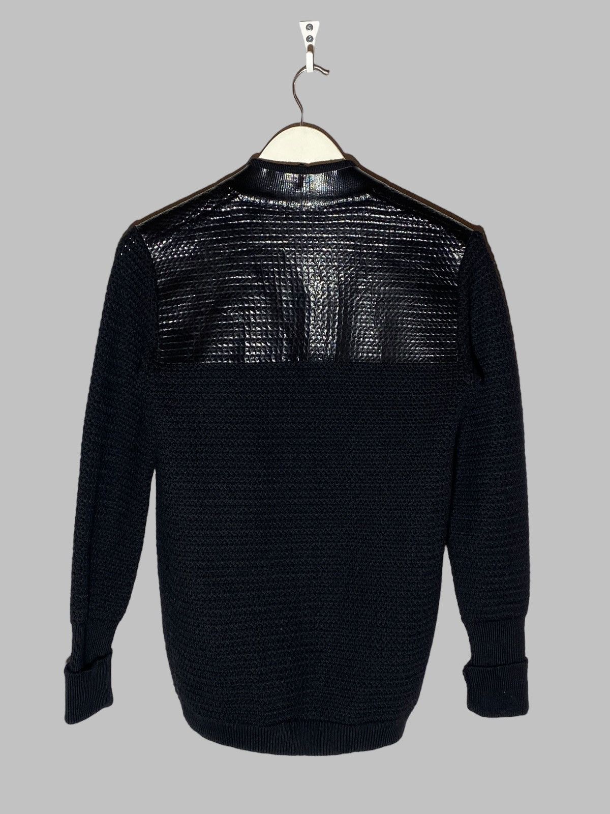 Prada Prada 2010 Wool Knit Cardigan With Polyurethane Details Size M / US 6-8 / IT 42-44 - 2 Thumbnail