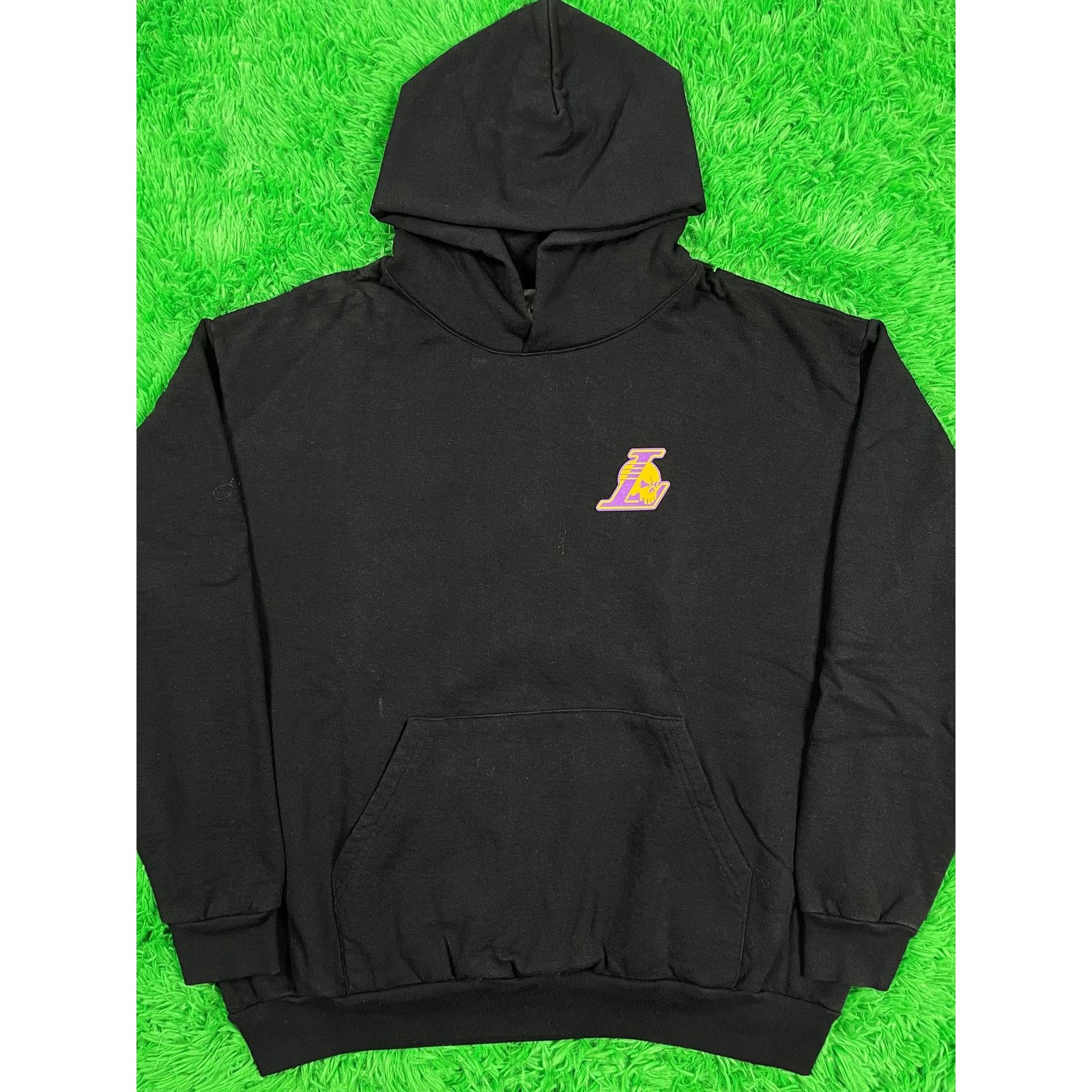 Warren Lotas Hoodie Black Lakers XXL Used