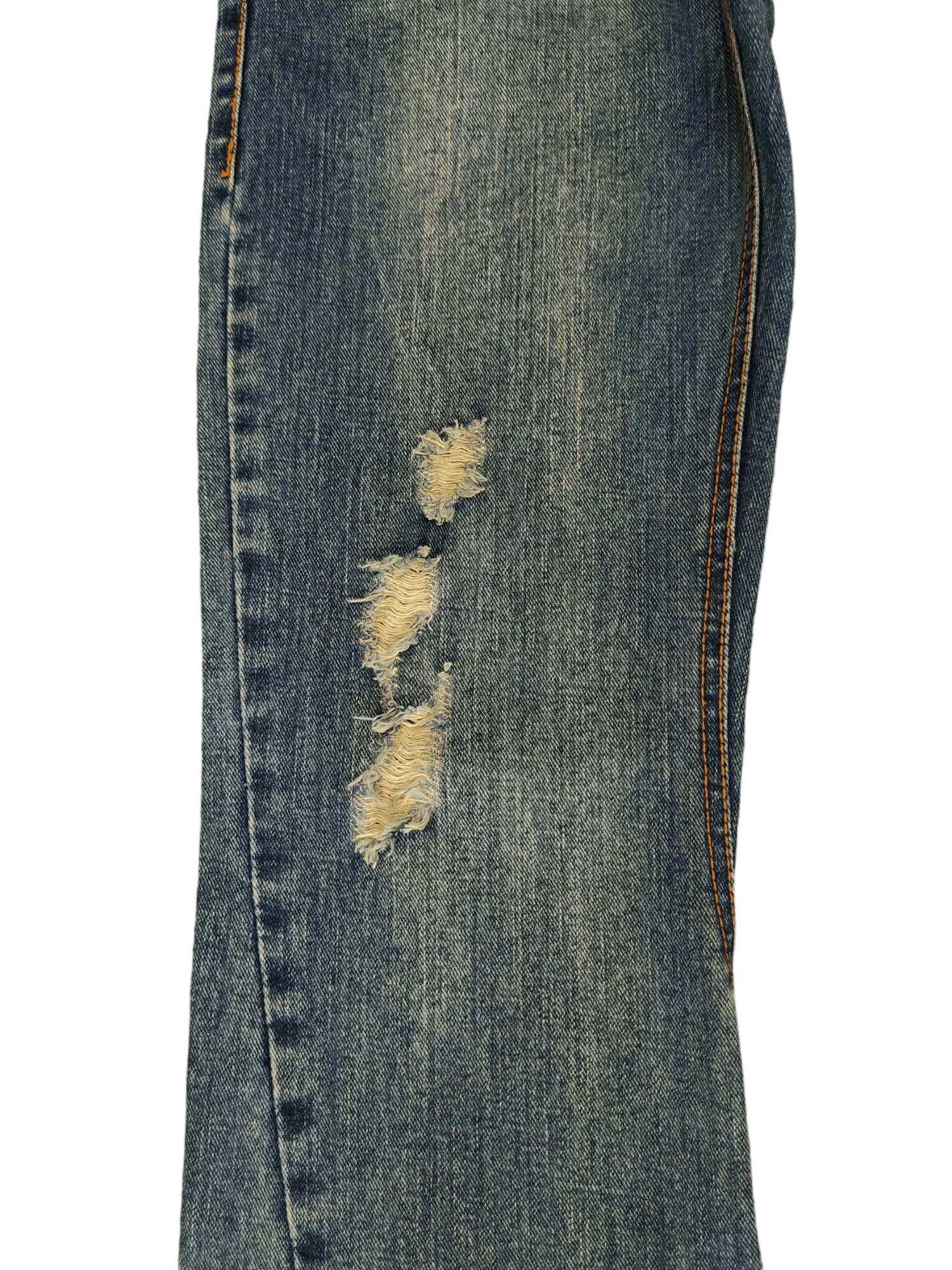 If Six Was Nine Flare Jeans Nylaus Distress Embroidered Denim Bootcut Mudmax Size US 30 / EU 46 - 7 Thumbnail