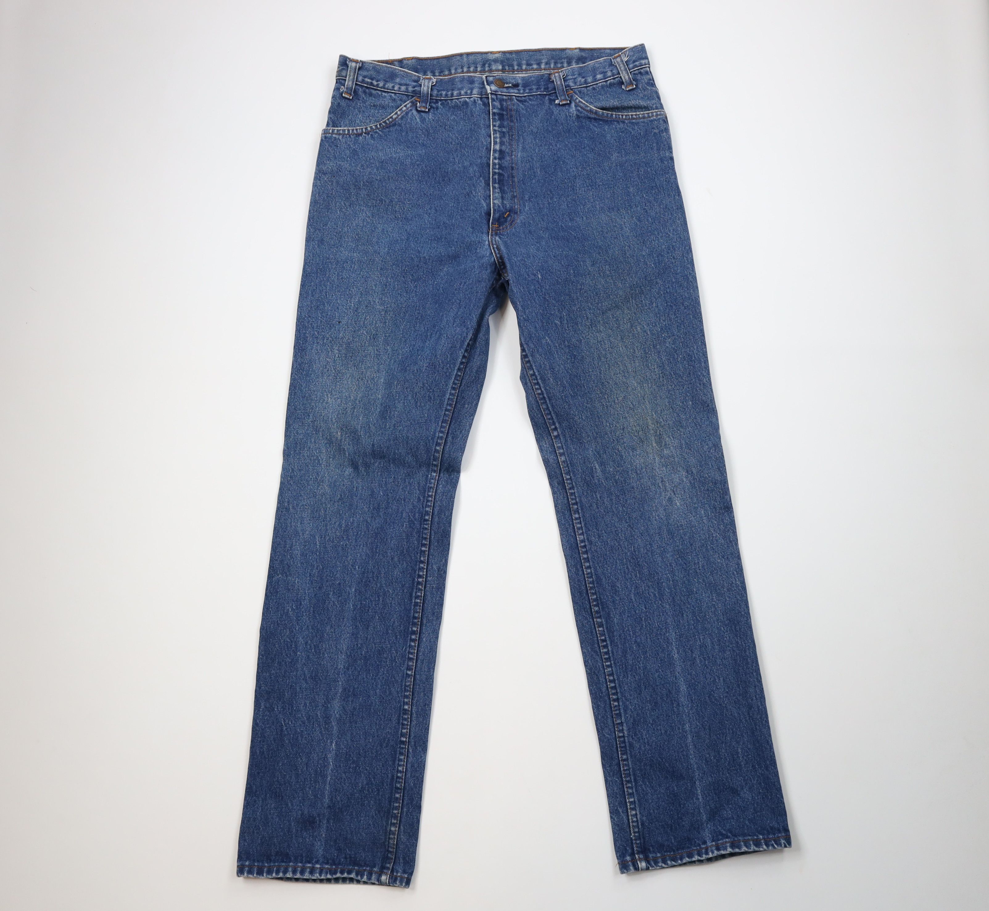 Vintage Vintage 70s Streetwear Flared Wide Leg Denim Jeans USA Size US 36 / EU 52 - 1 Thumbnail