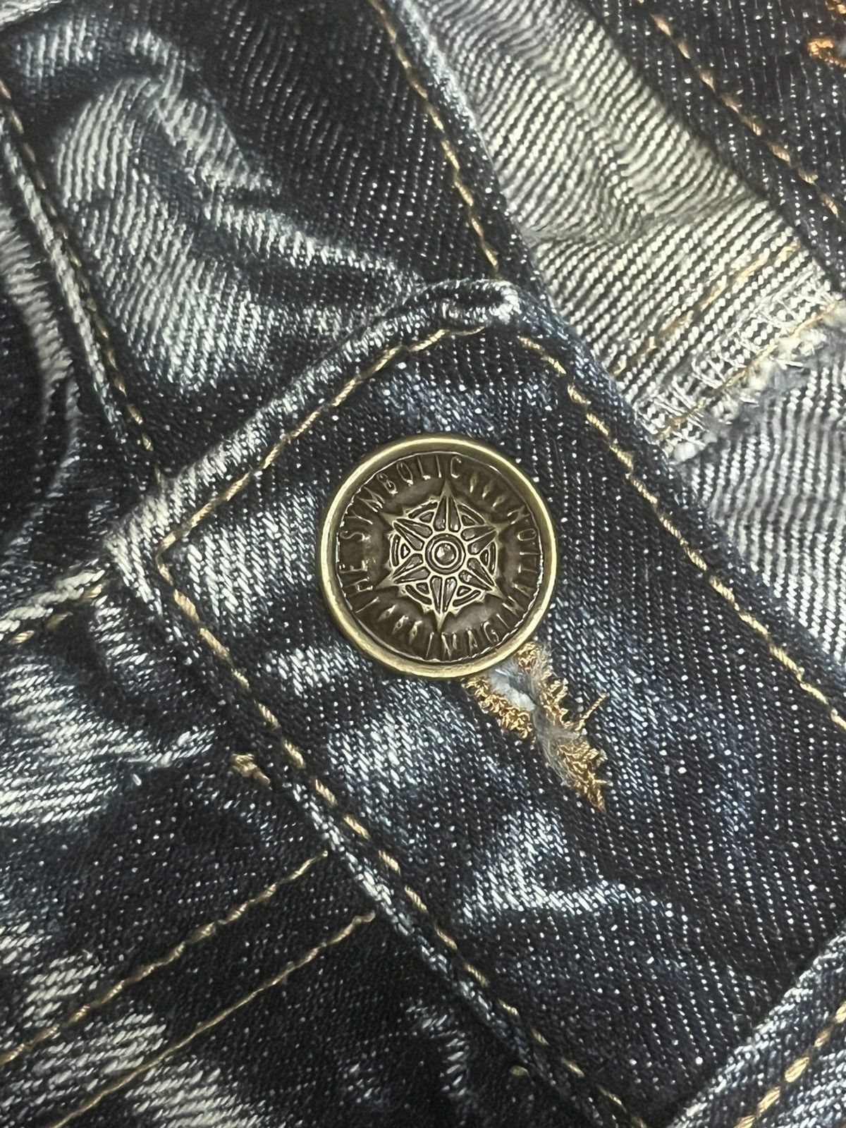 If Six Was Nine Vintage Japanese Brand Y2K Low Rise Grunge Frayed Flare Jean Size 28" / US 6 / IT 42 - 5 Thumbnail